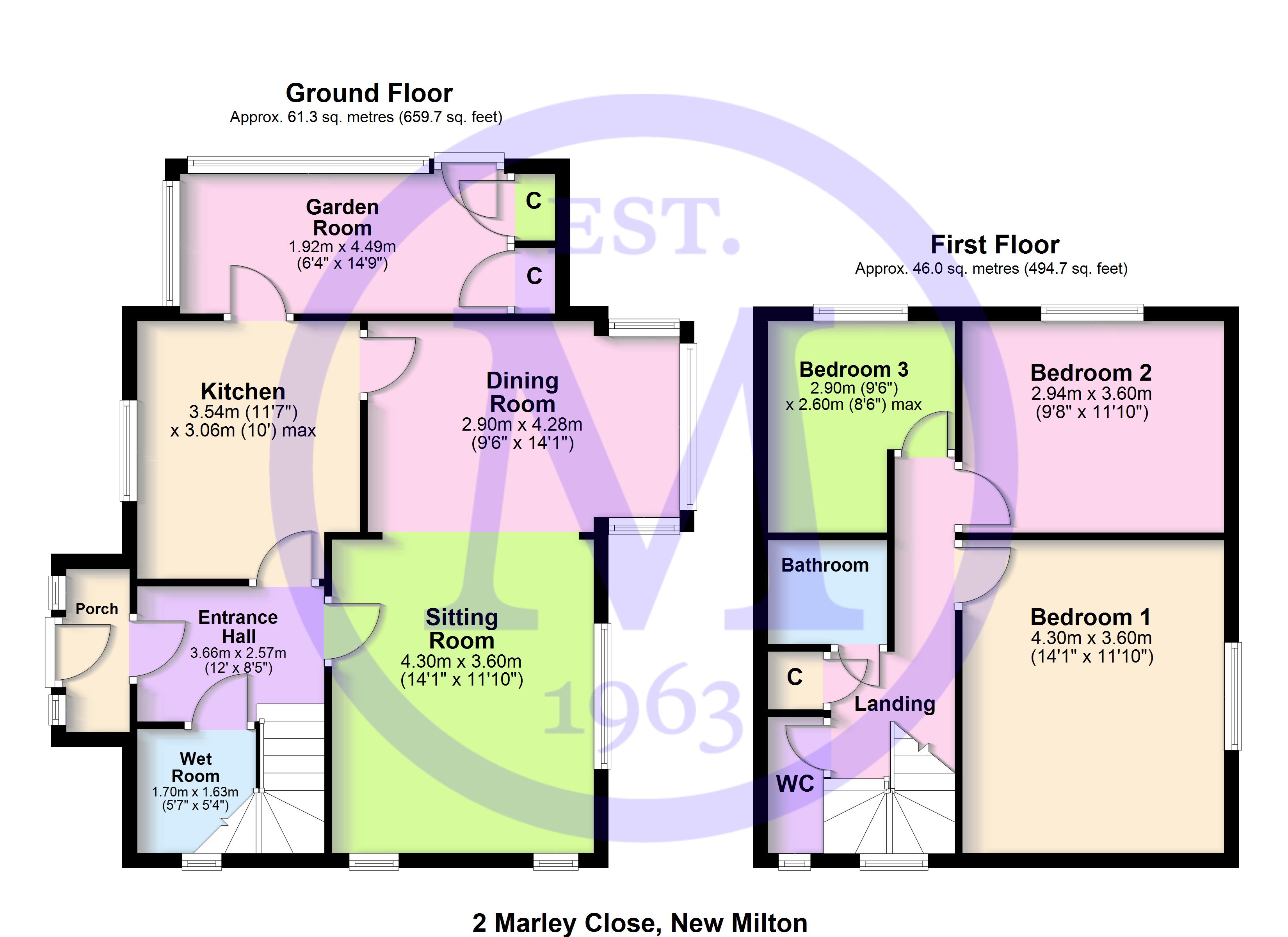 2, Marley Close, Hampshire floorplan