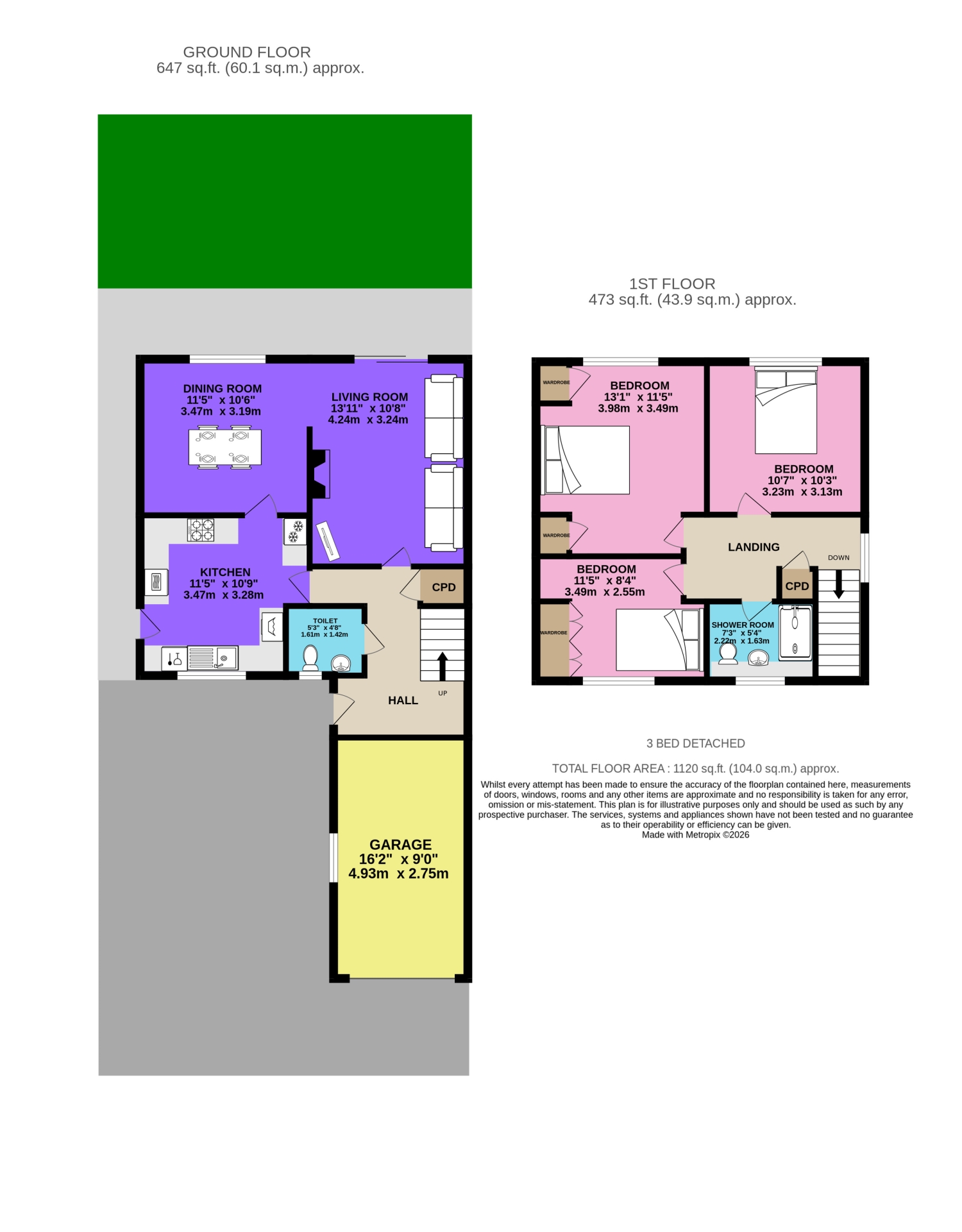 36, DONINGTON DRIVE, ASHBY-DE-LA-ZOUCH floorplan