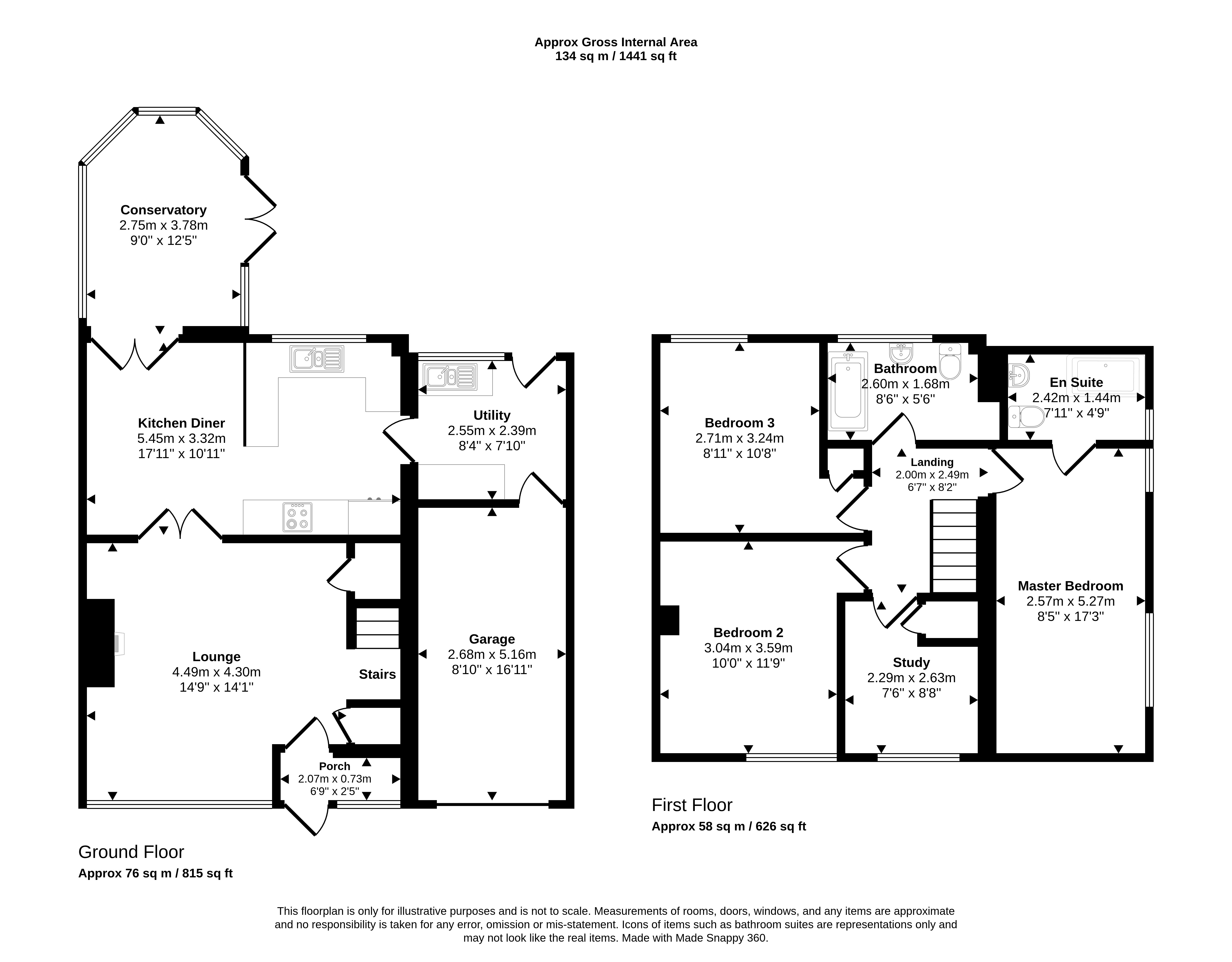 63, Highburn, Cramlington floorplan