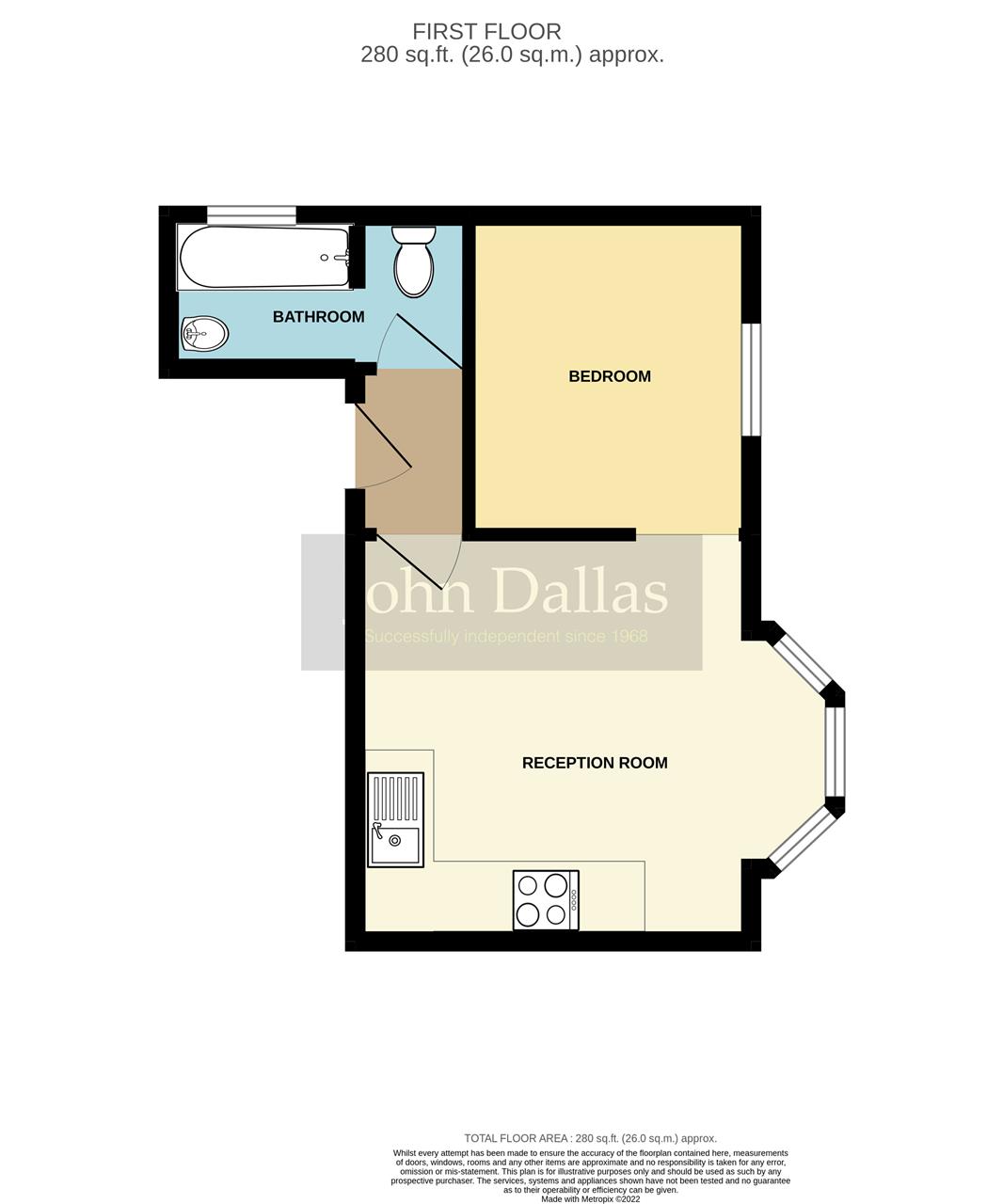 Flat 4, 5, Moreton Road, South Croydon floorplan