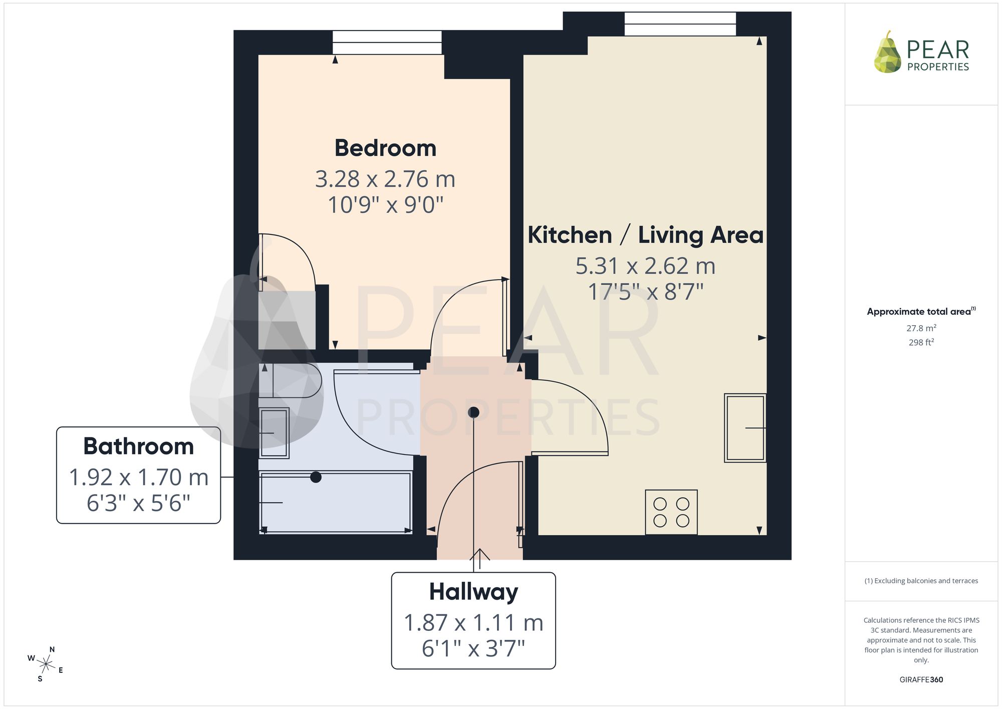 Flat 7, Columbia House, Worthing floorplan