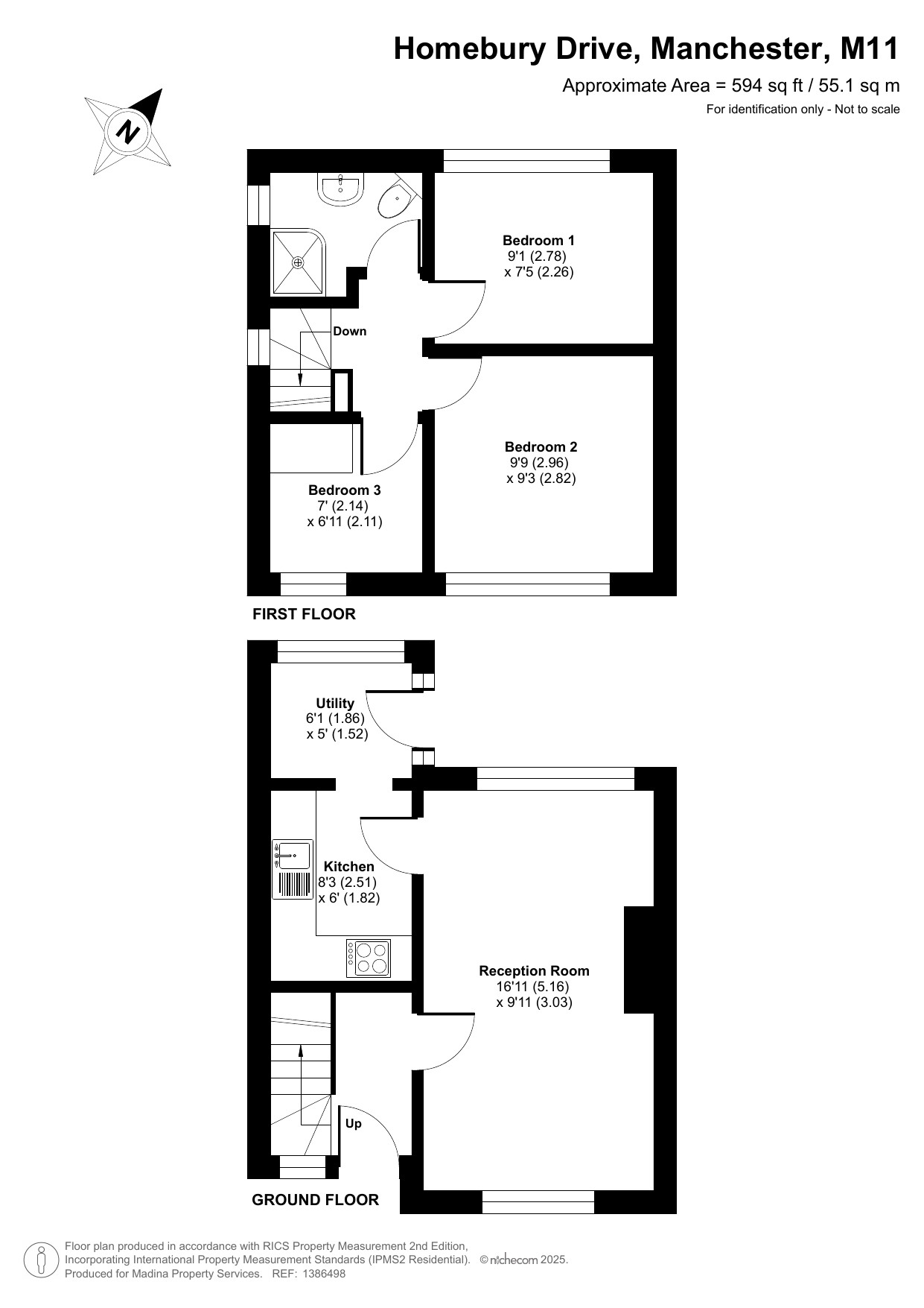 6, Homebury Drive, Manchester floorplan