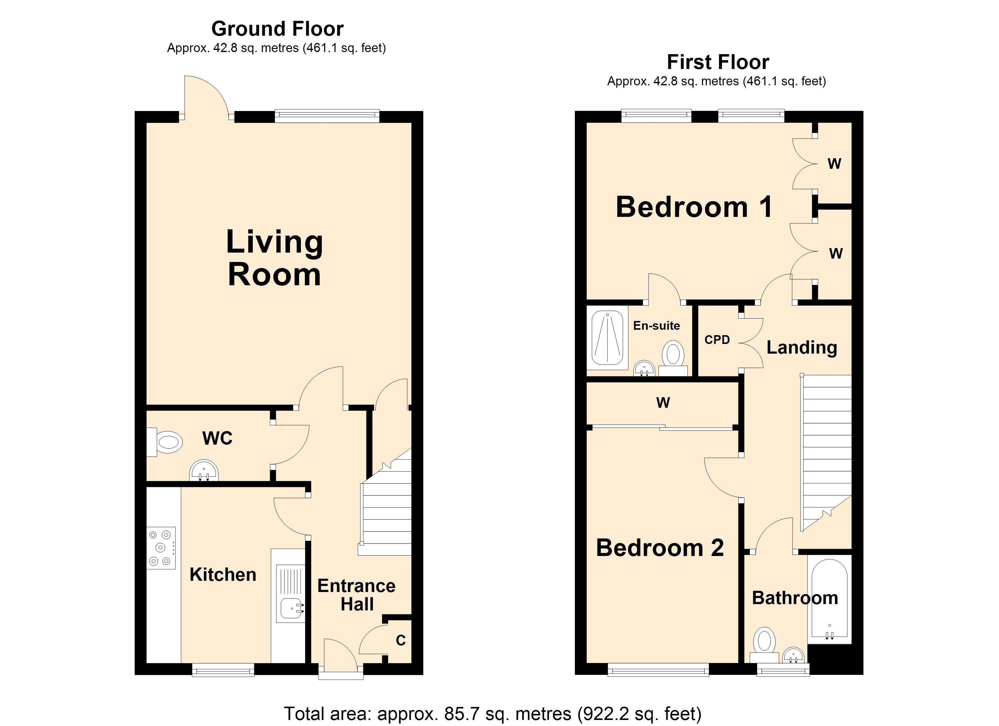 26, Hurricane Way, Folkestone floorplan