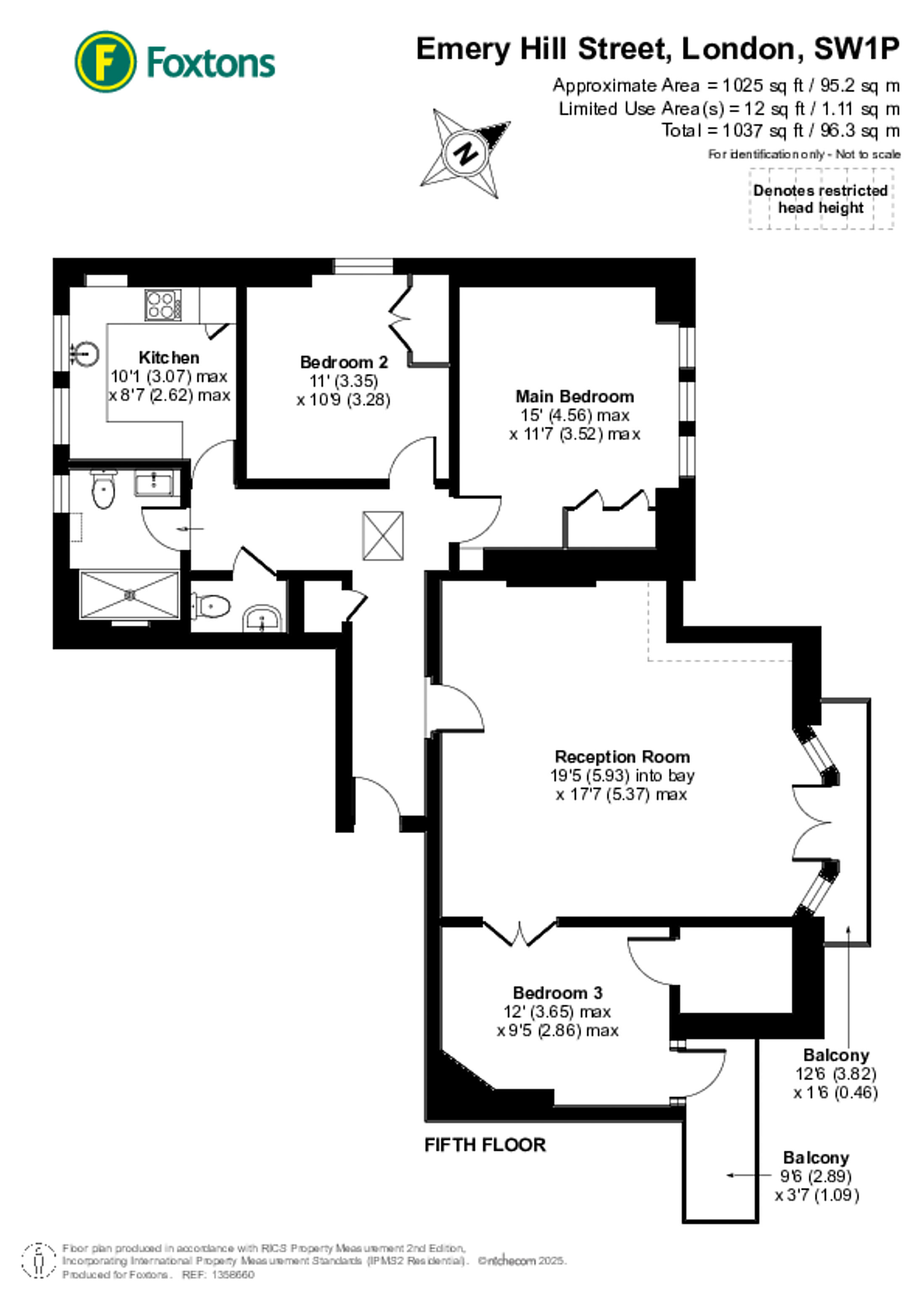 Ashley Gardens, Westminster floorplan
