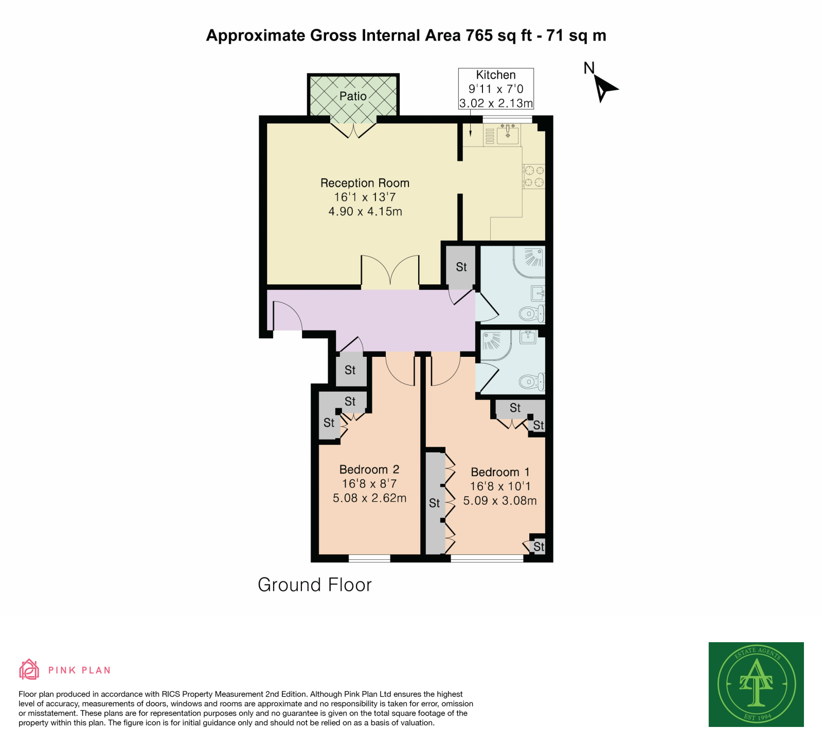 Flat 11, Freame House, 6 Cunard Crescent, London floorplan