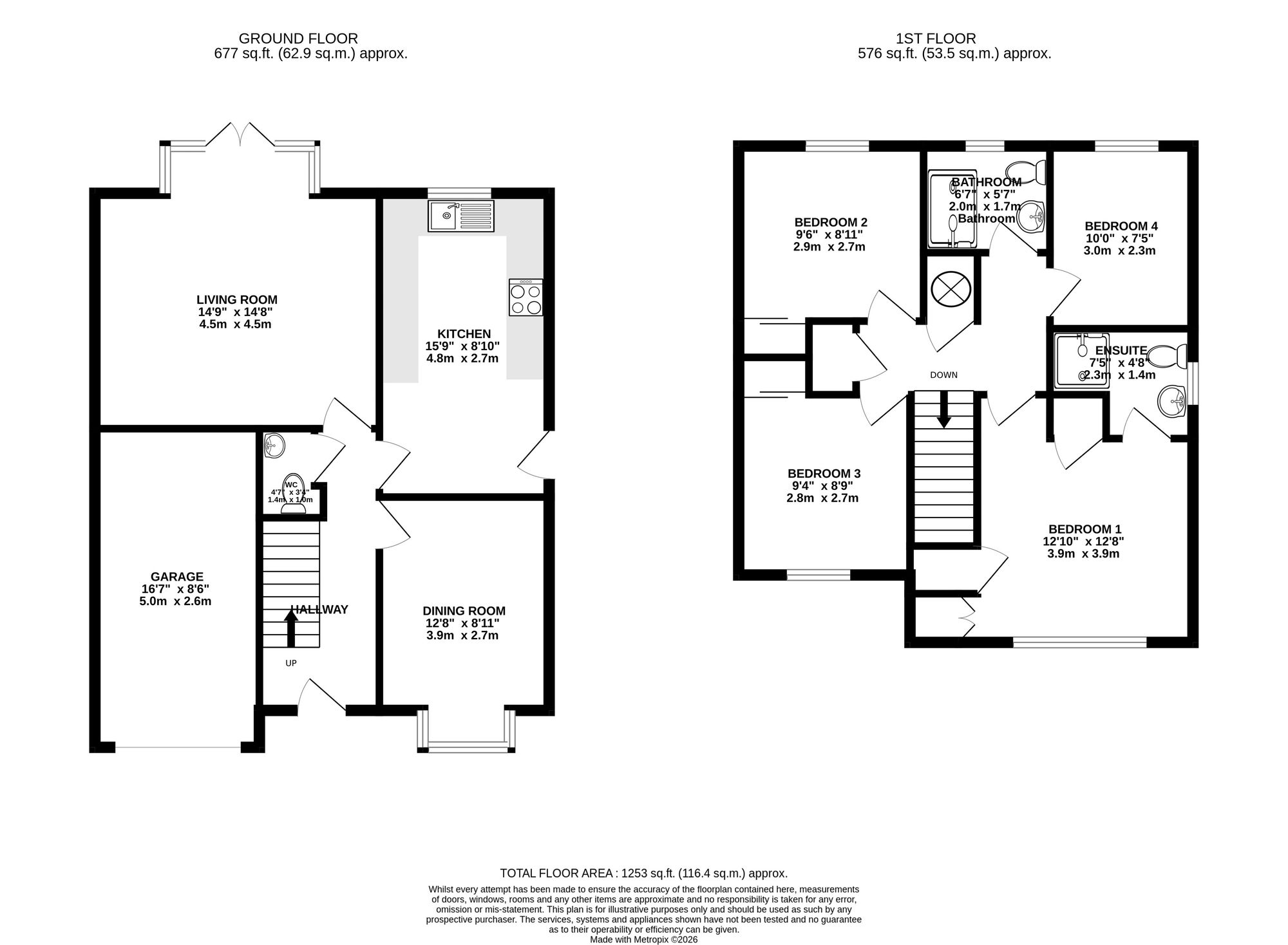 19 Ward Place, Livingston floorplan