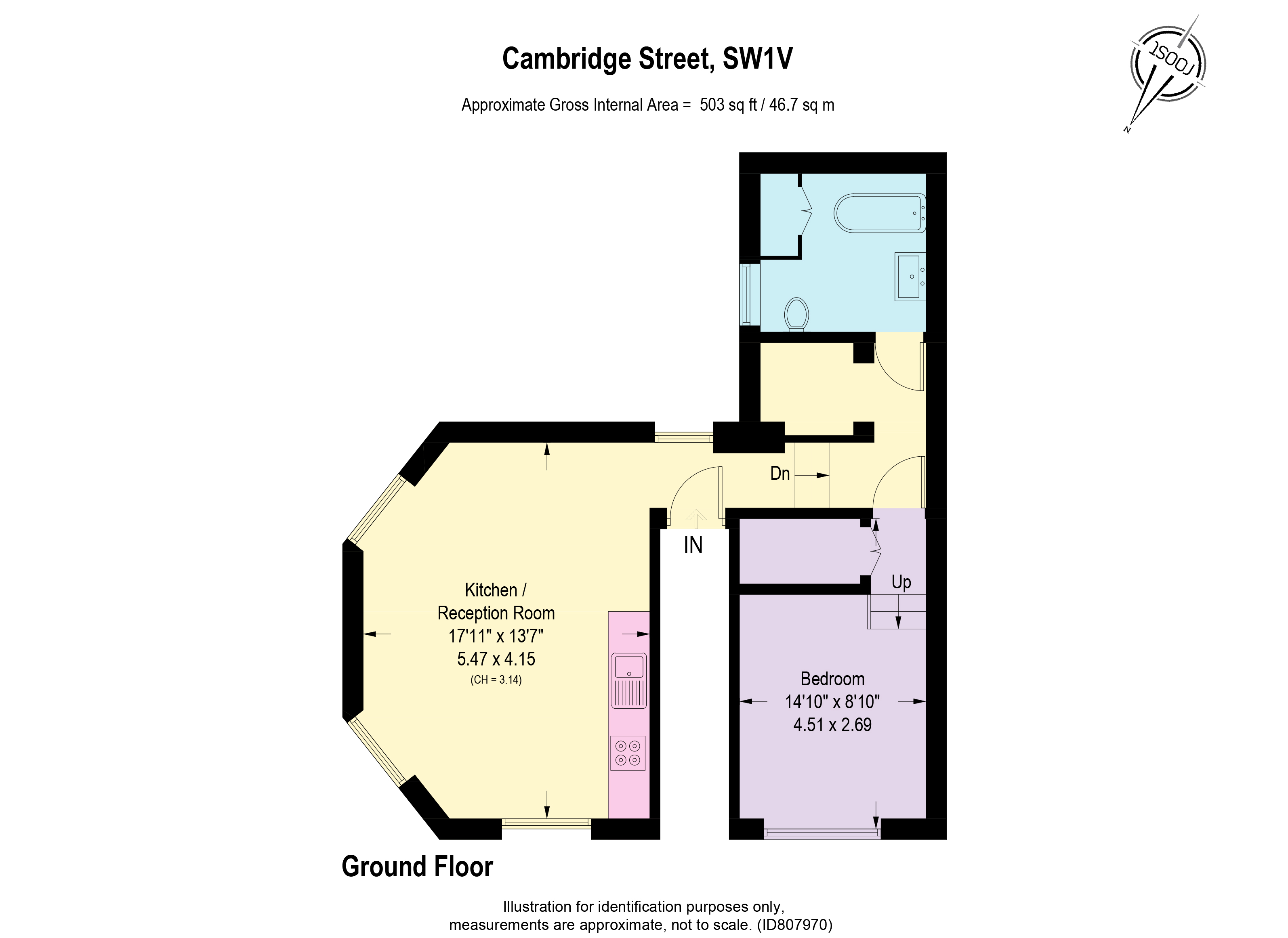 180, Cambridge Street, London floorplan