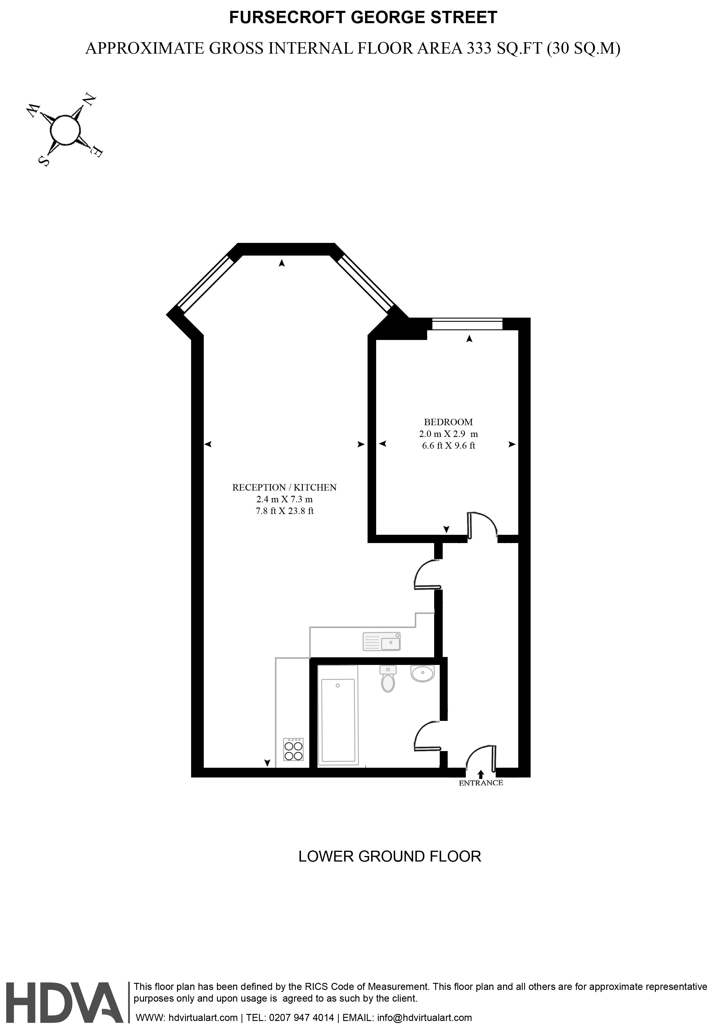 1 Bedrooms Flat to rent in George Street, London W1H