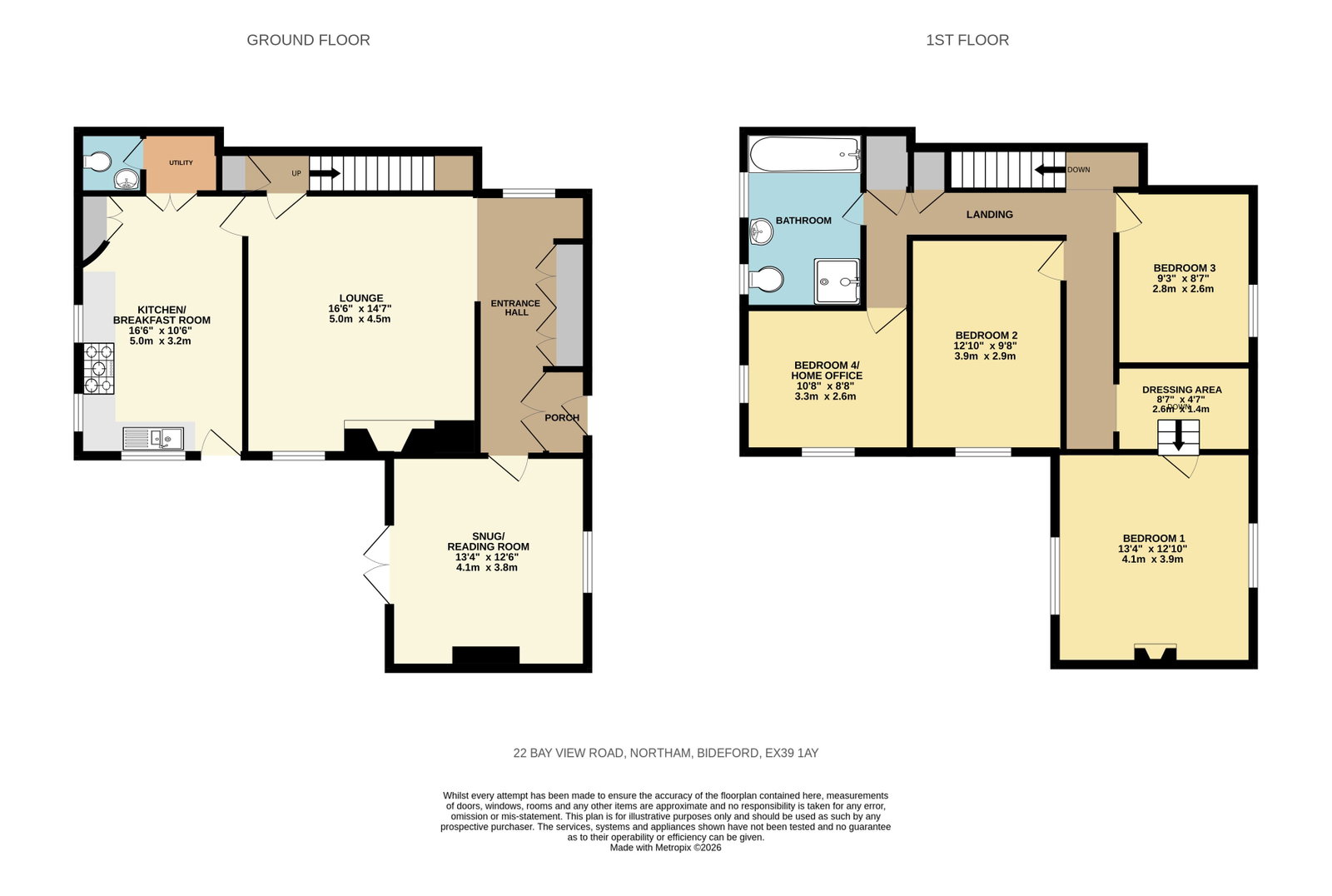 22 Bay View Road, Bideford floorplan