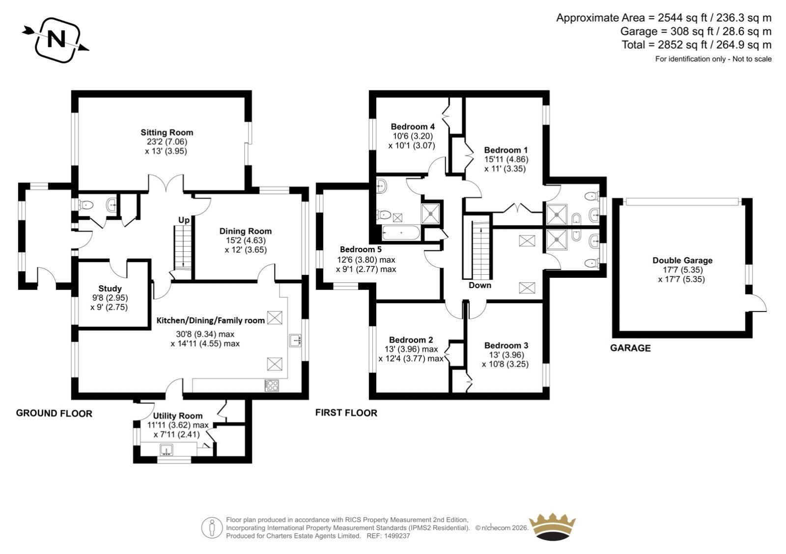 10, Fox Lea, Worthing floorplan