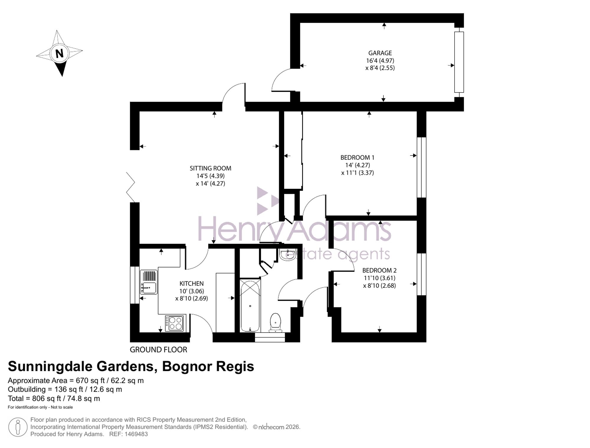 11 Sunningdale Gardens, Bognor Regis floorplan