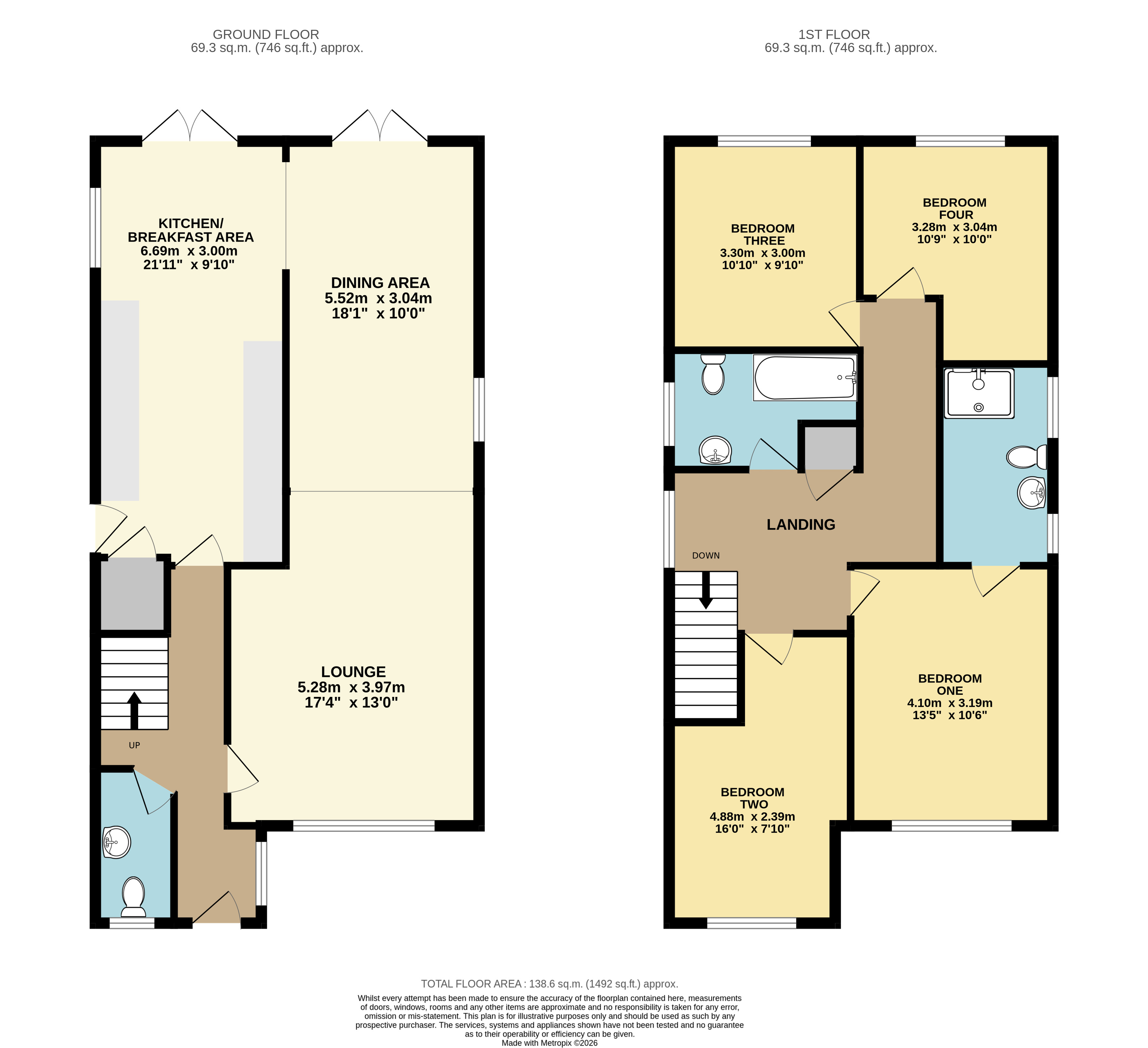 41, Brierley Close, Bedfordshire floorplan