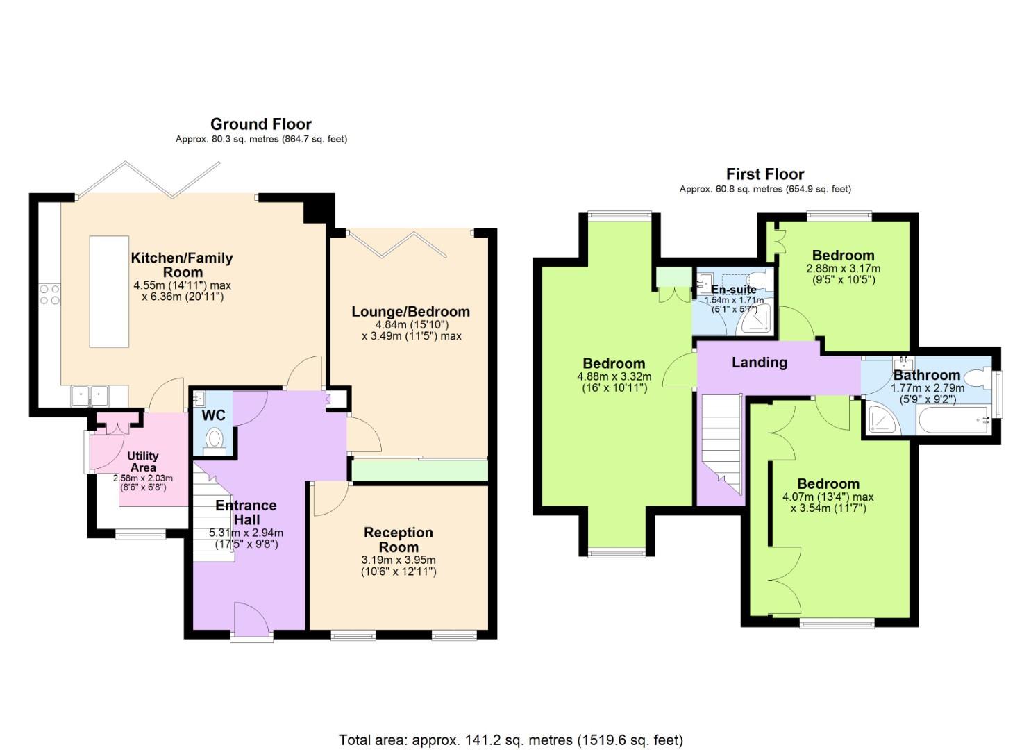 Westholme, Main Street,, Hickling floorplan