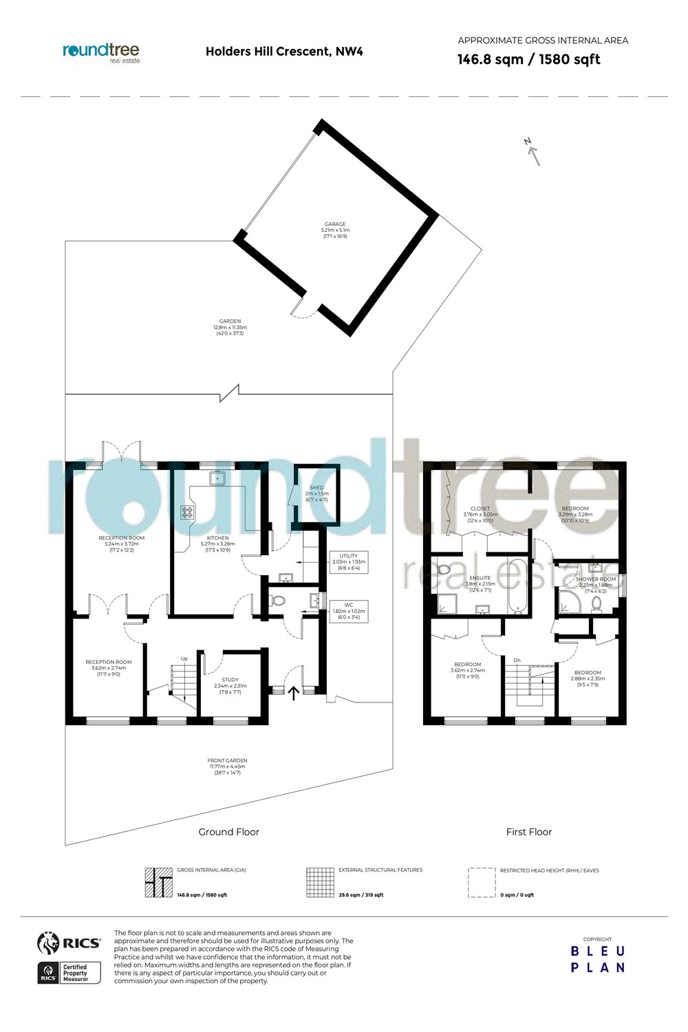 1, Dorchester Terrace, Hendon floorplan