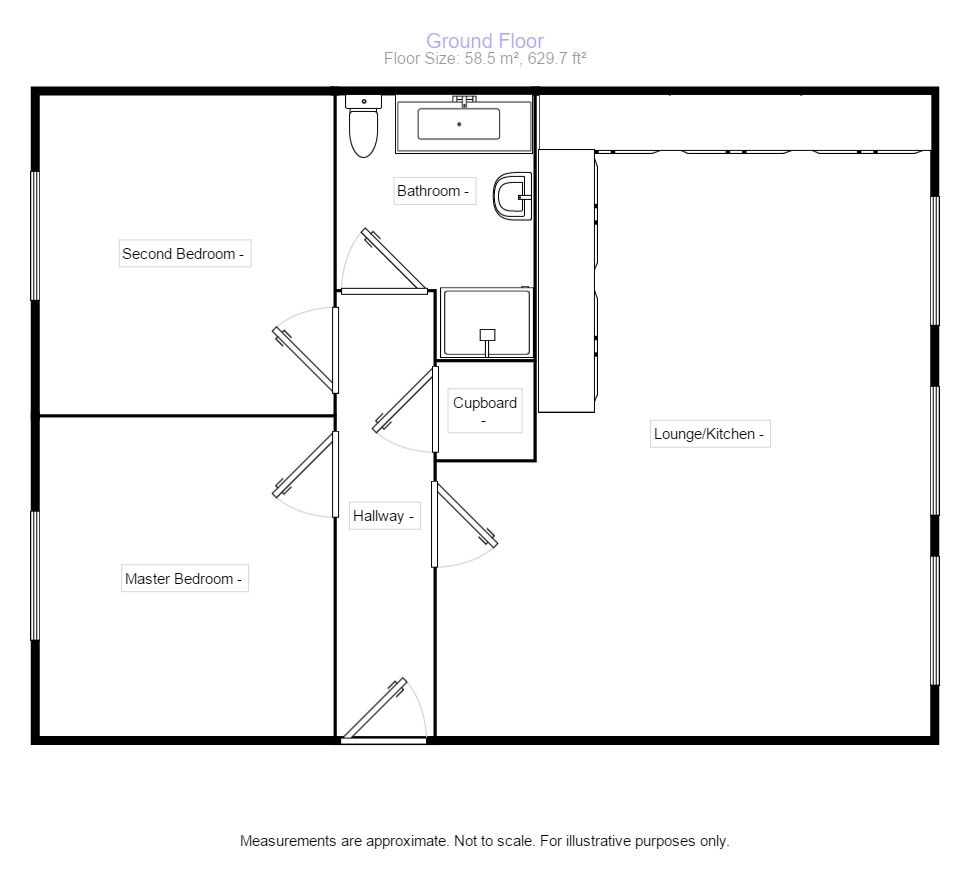 2 Bedrooms Flat to rent in Brander Close, Balby, Doncaster DN4