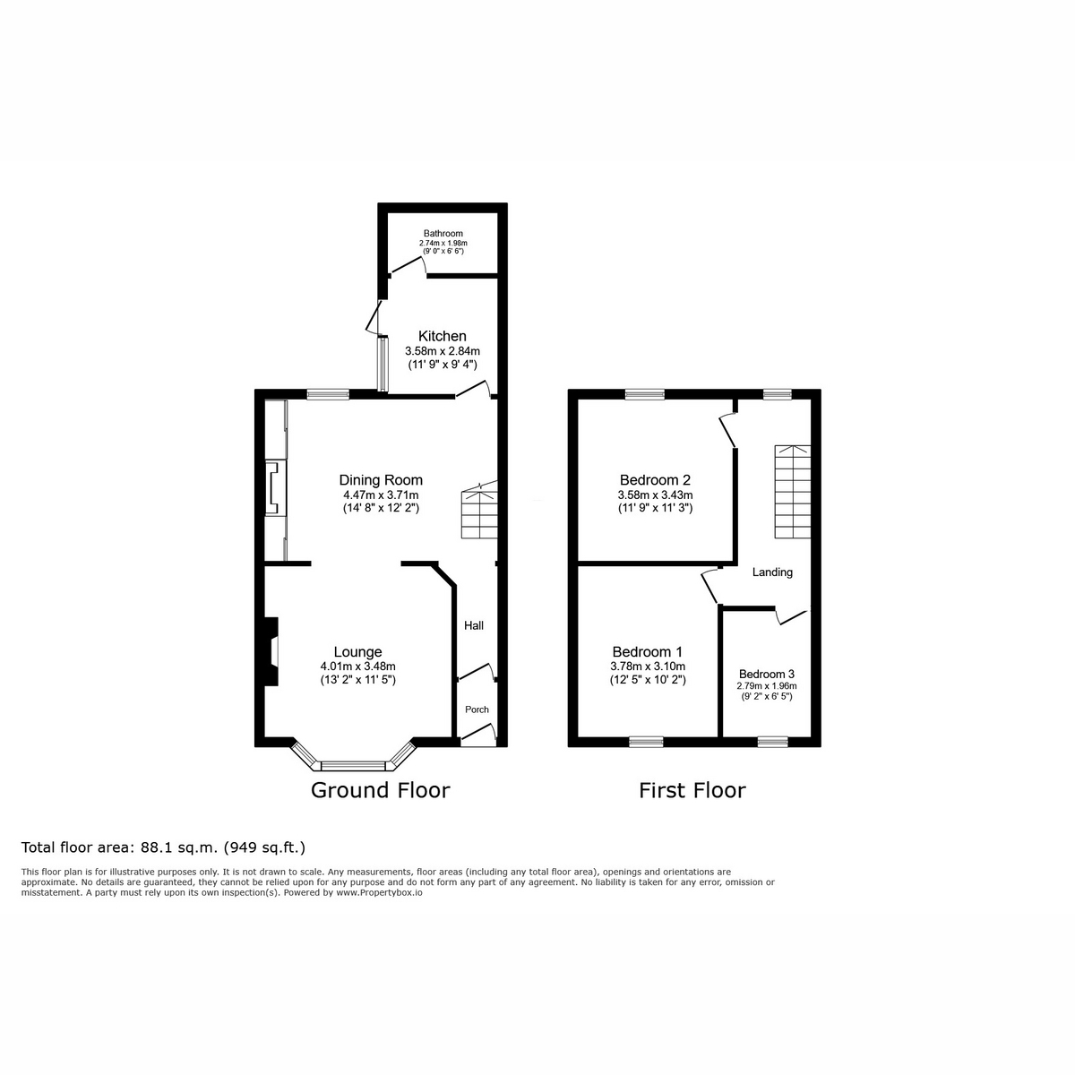 12, Clifden Terrace, Bodmin floorplan