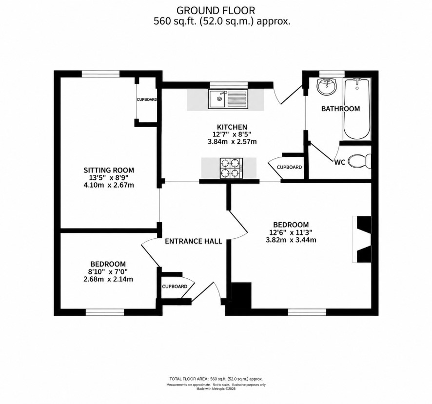 Gothic House, Flat 1 & 2, Thetford floorplan