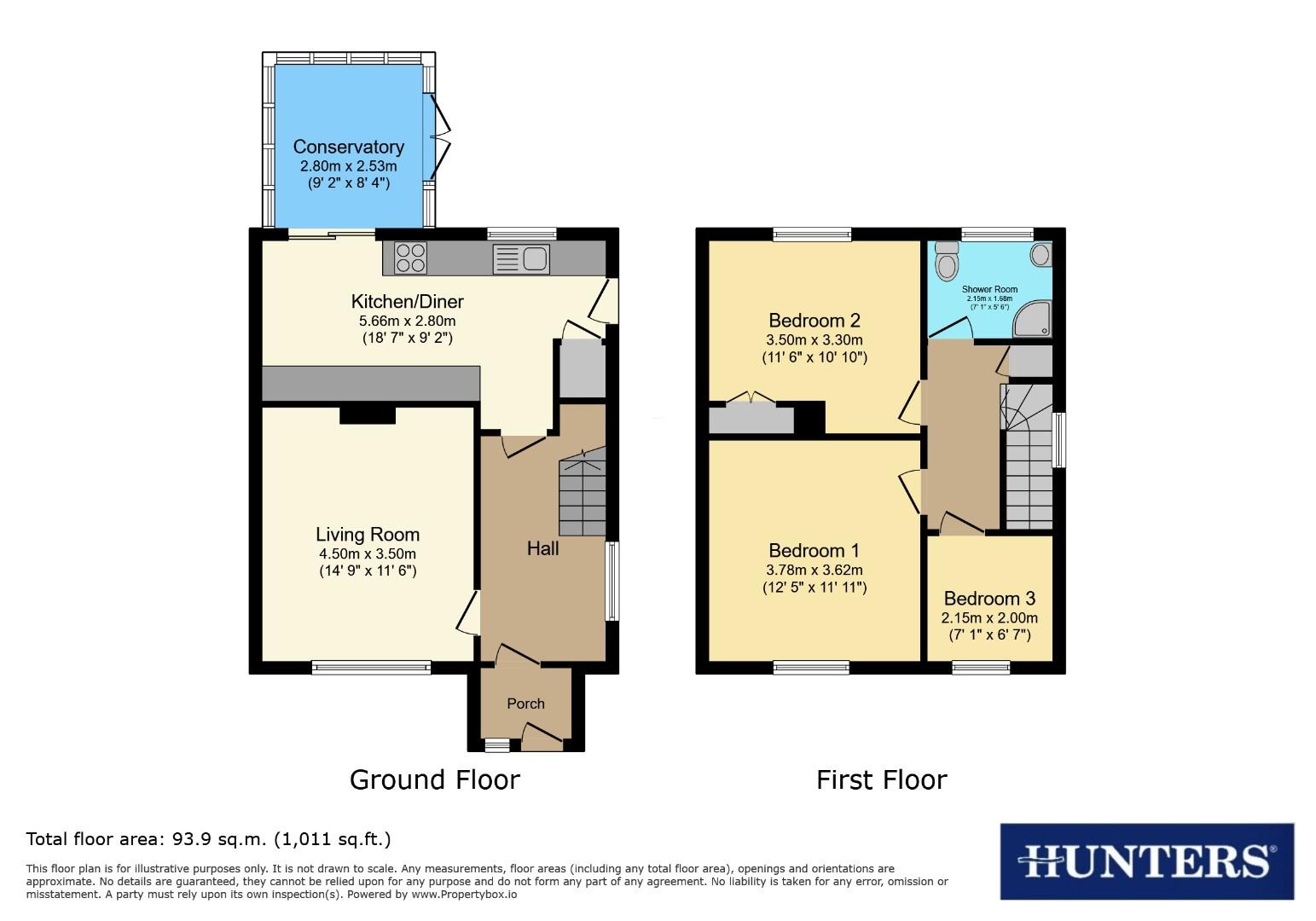 14, Hillcrest Rise, Sheffield floorplan