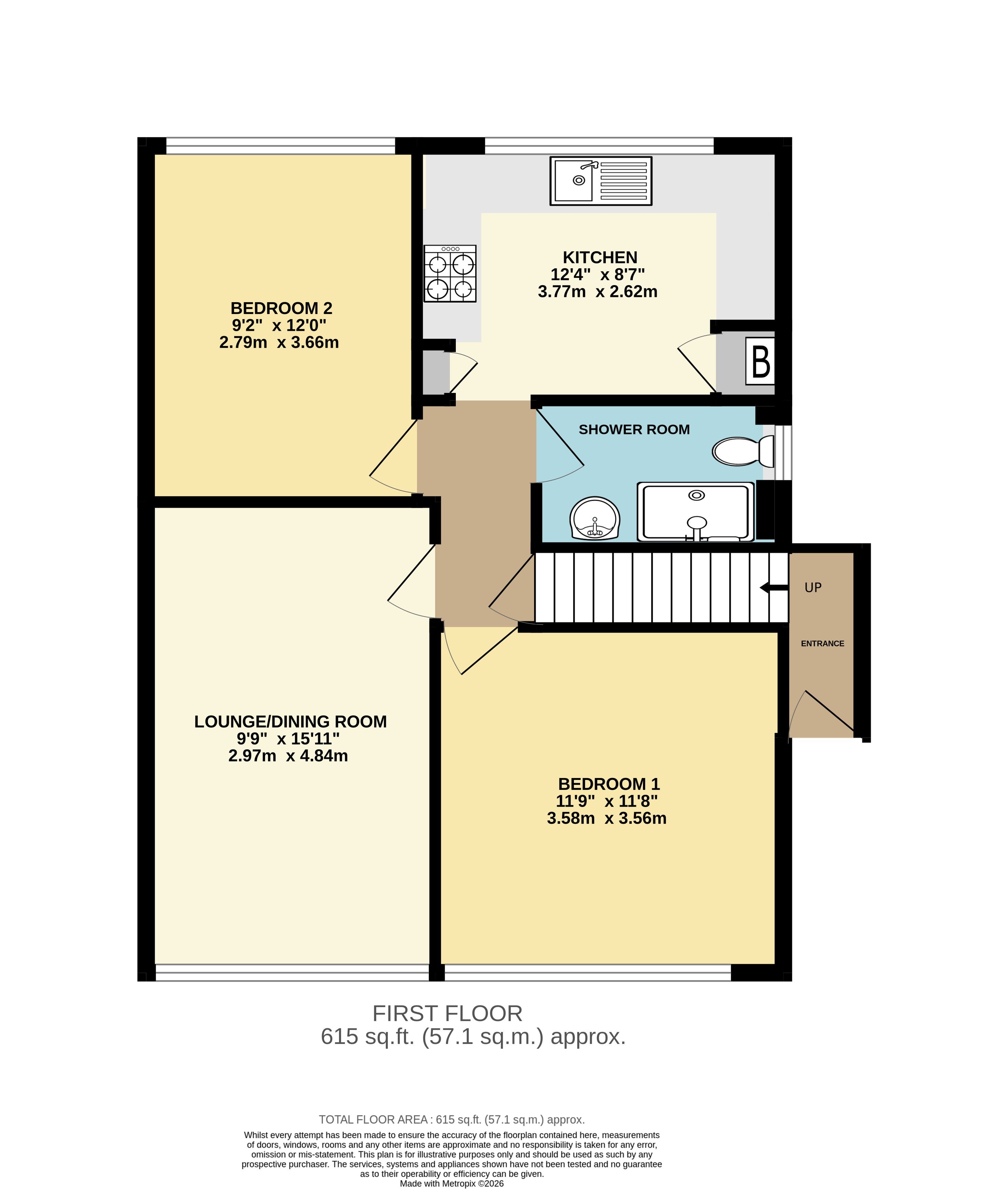 C, 23, Gordon Road, Ashford floorplan