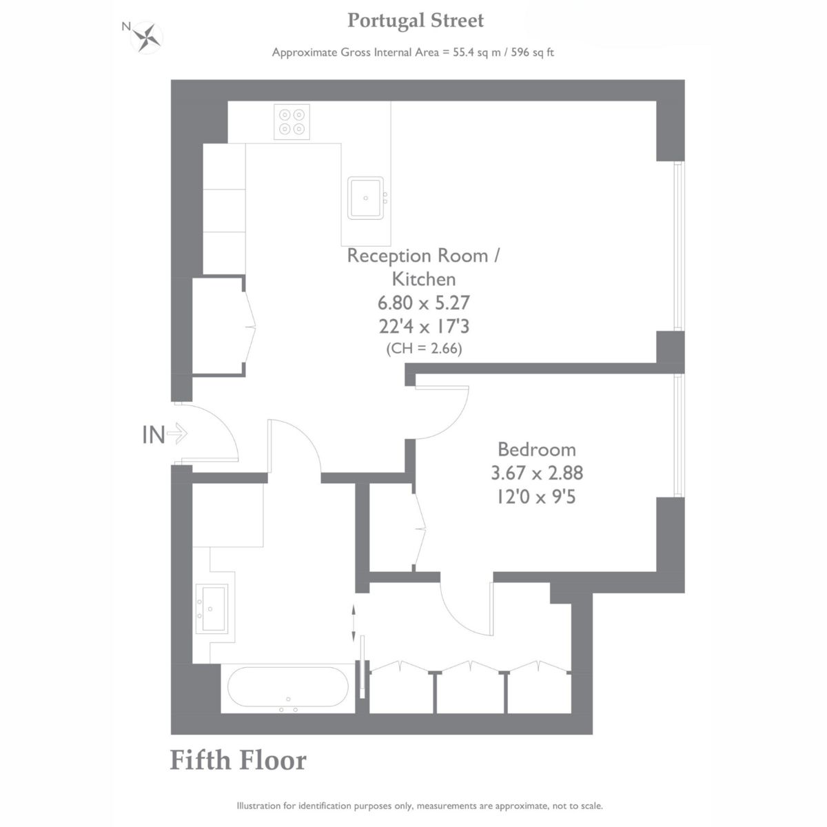 Flat Lincoln Square, 18, Portugal Street, Holborn floorplan