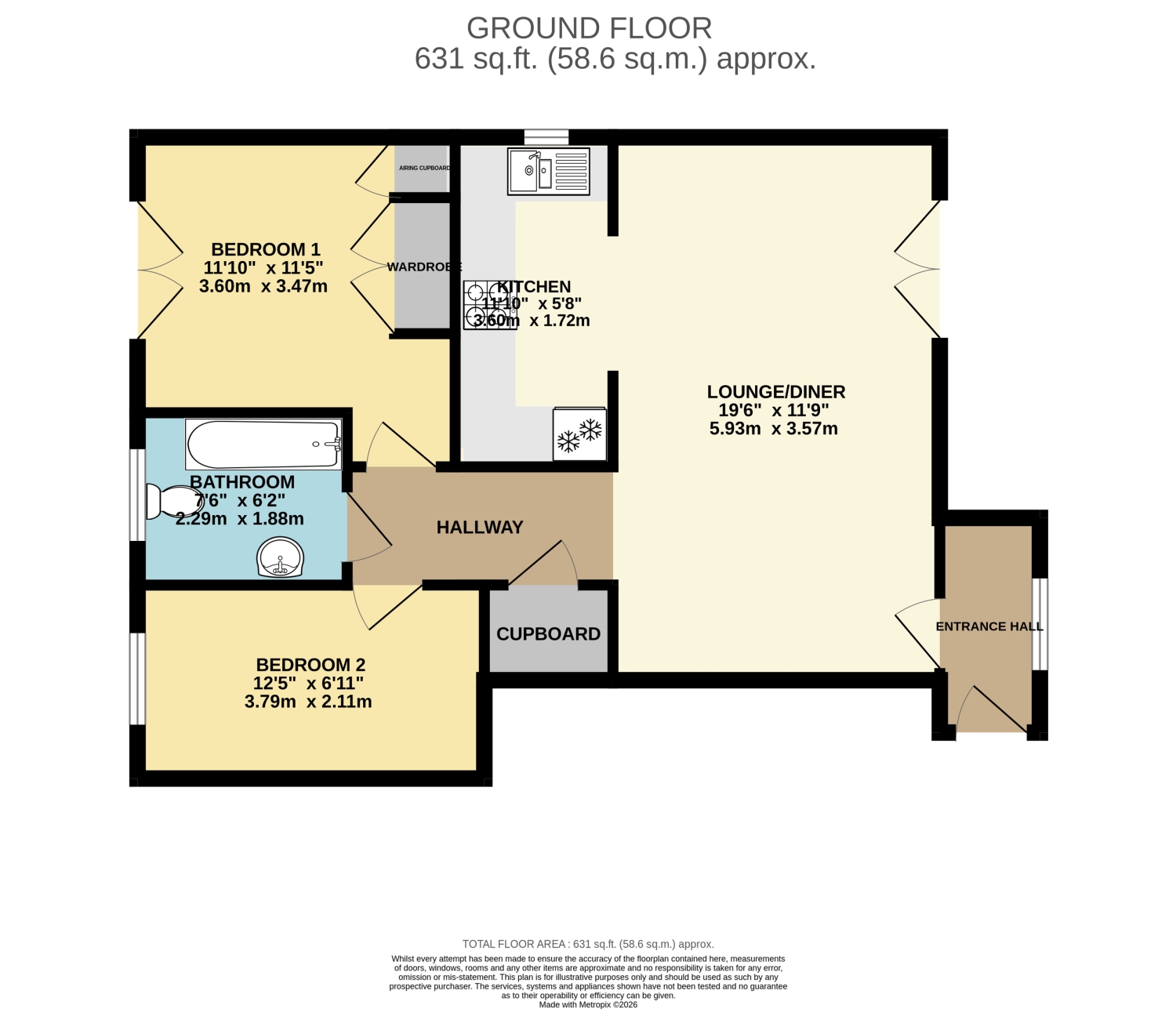 54, Bewdley Grove, Milton Keynes floorplan
