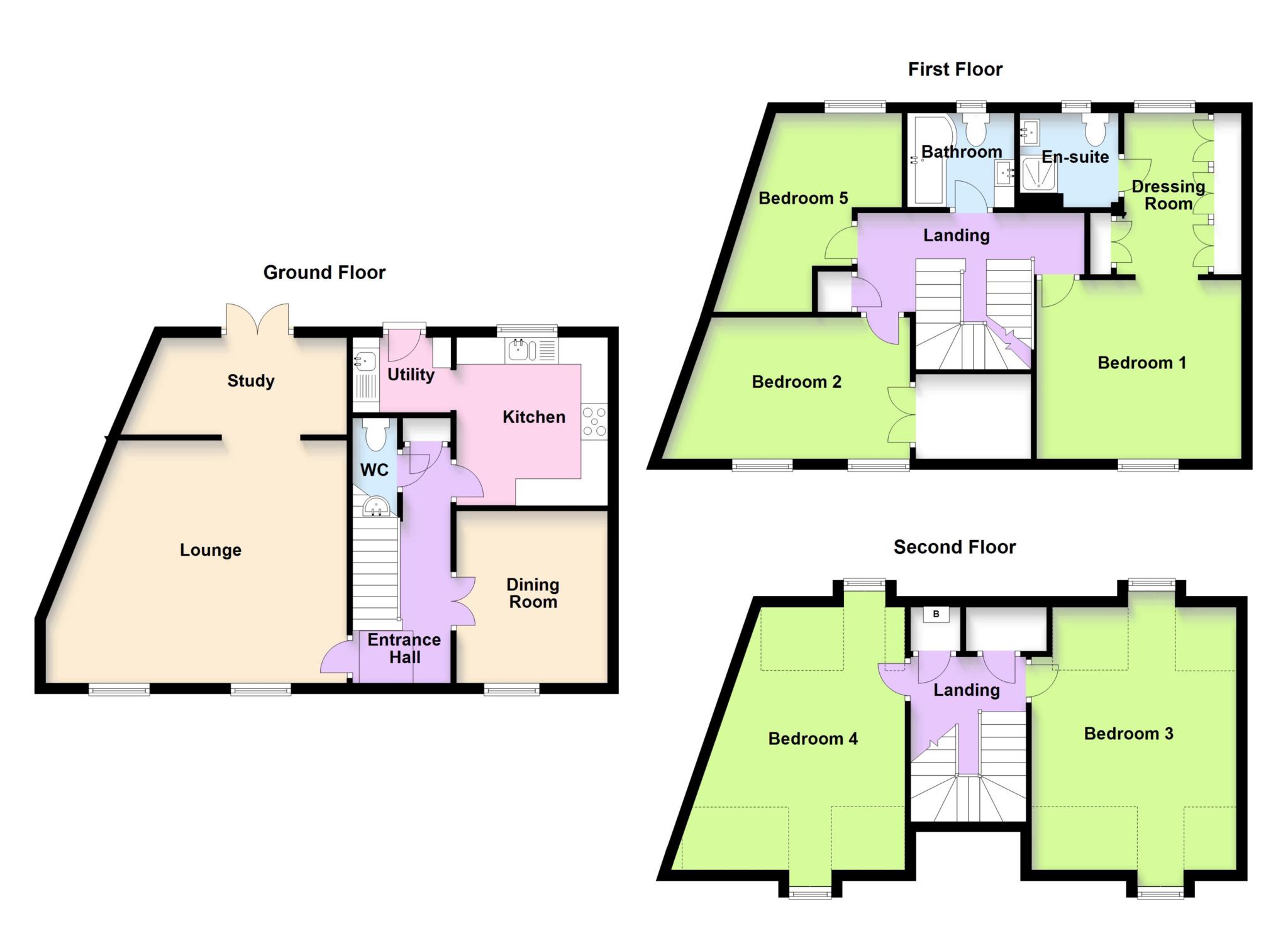 5 Bedrooms Town house for sale in Newport Road, Woburn Sands, Milton Keynes MK17