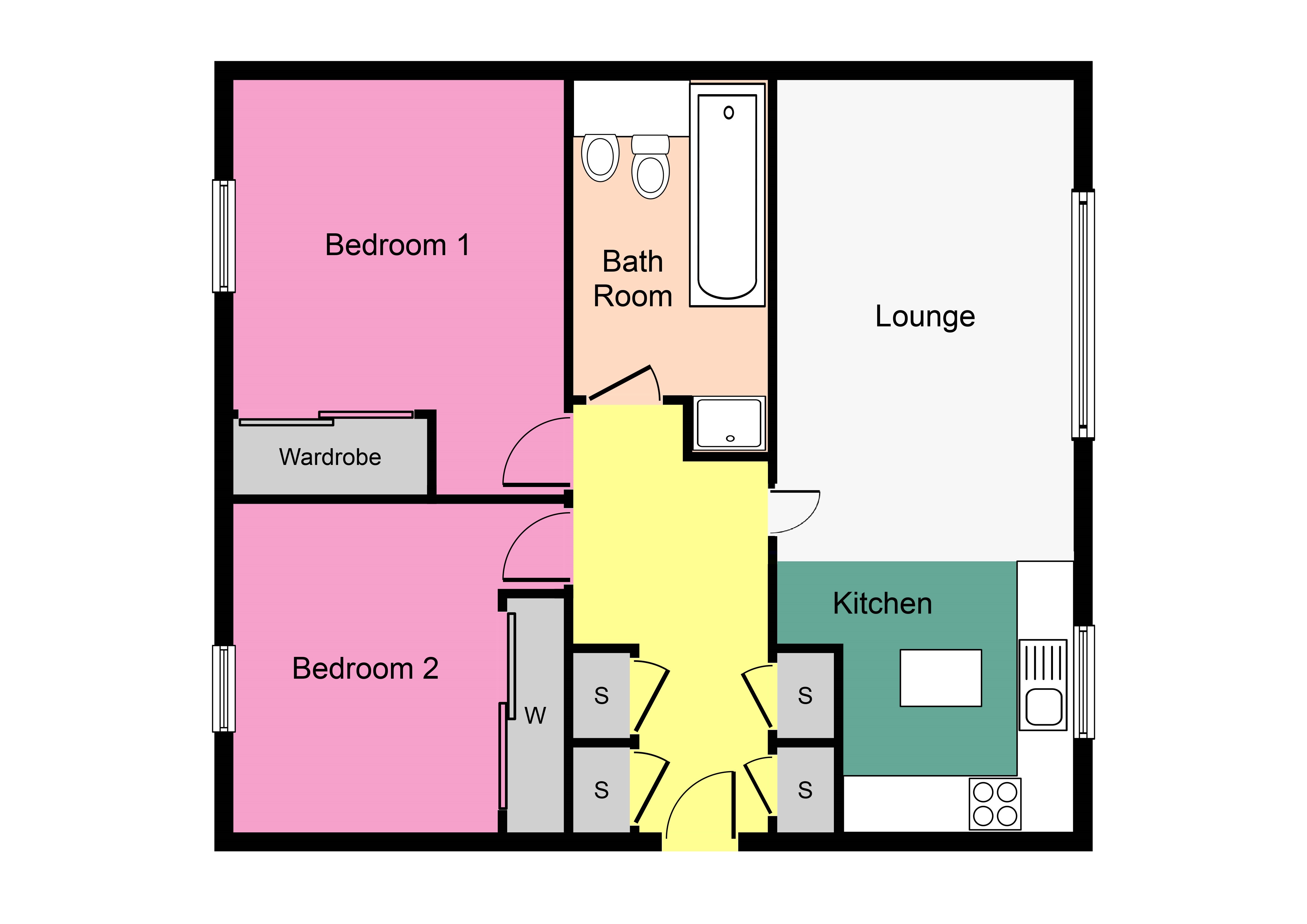 2 Bedrooms Flat for sale in Silver Birch Wynd, Port Glasgow, Port Glasgow PA14