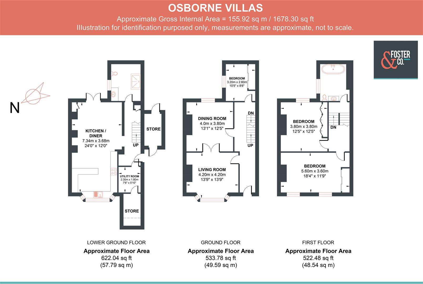 Osborne Villas, Hove BN3, 3 bedroom semidetached house for sale