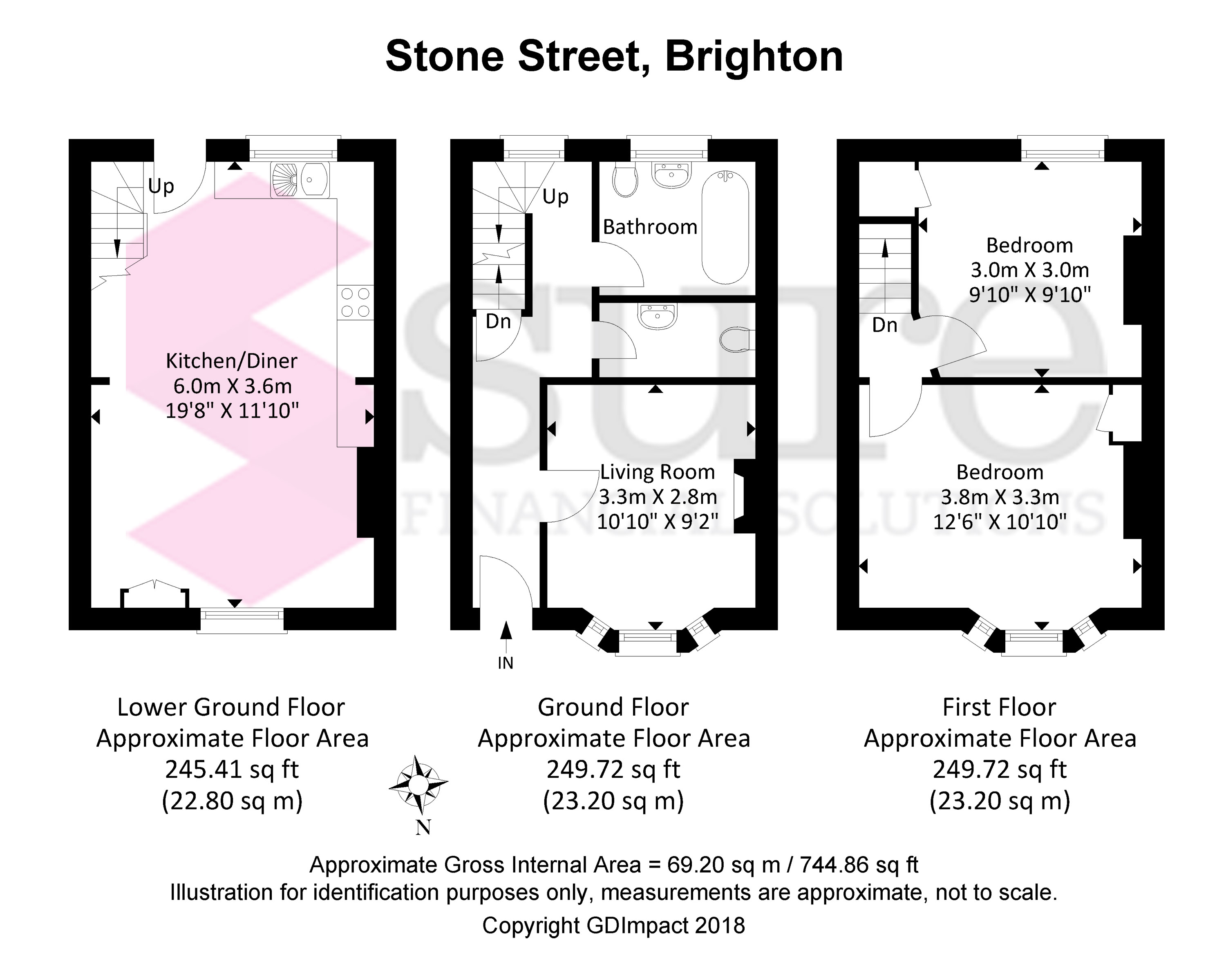 5, Stone Street, Brighton floorplan