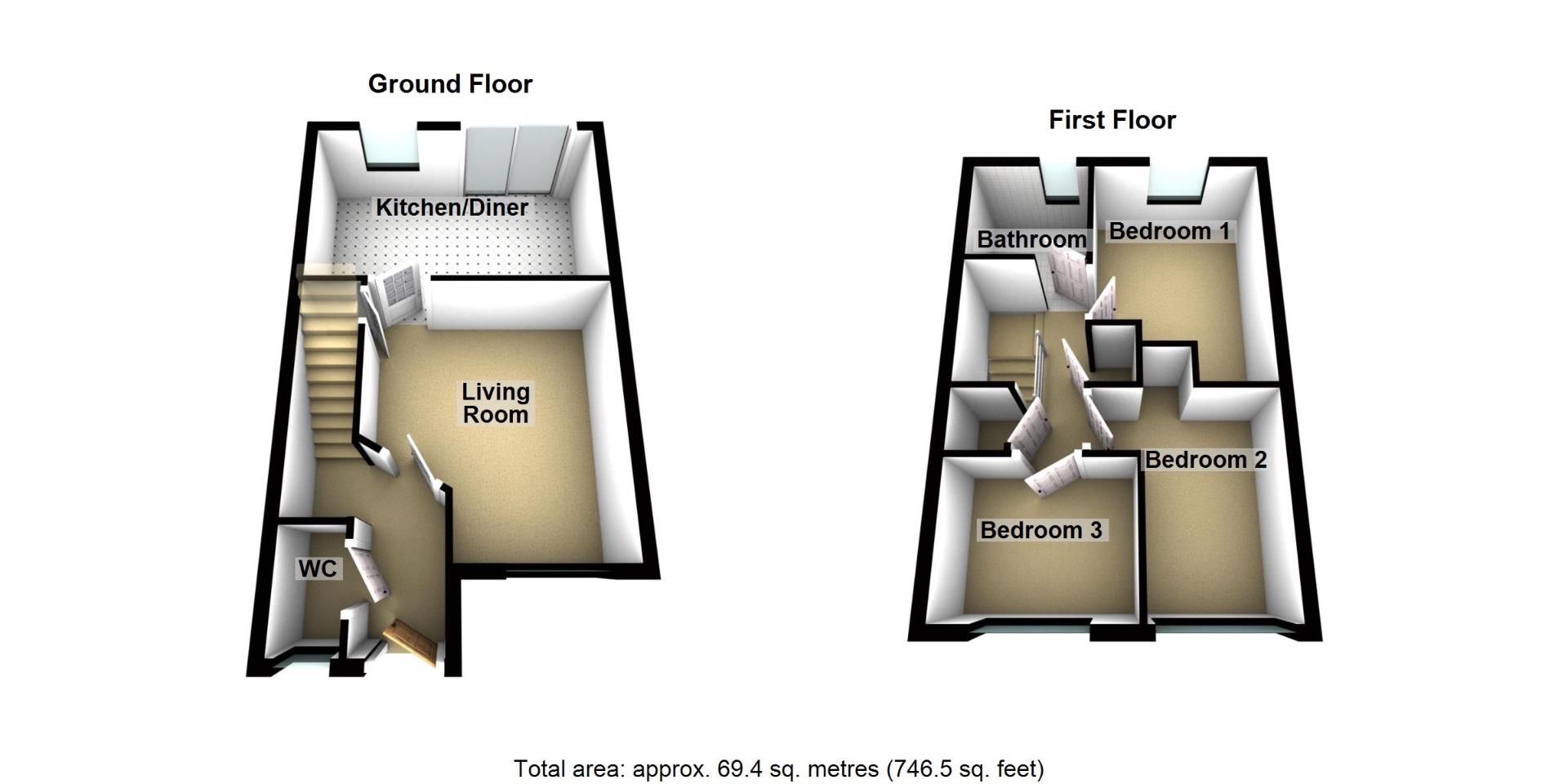 58, Ladyburn Way, Morpeth floorplan