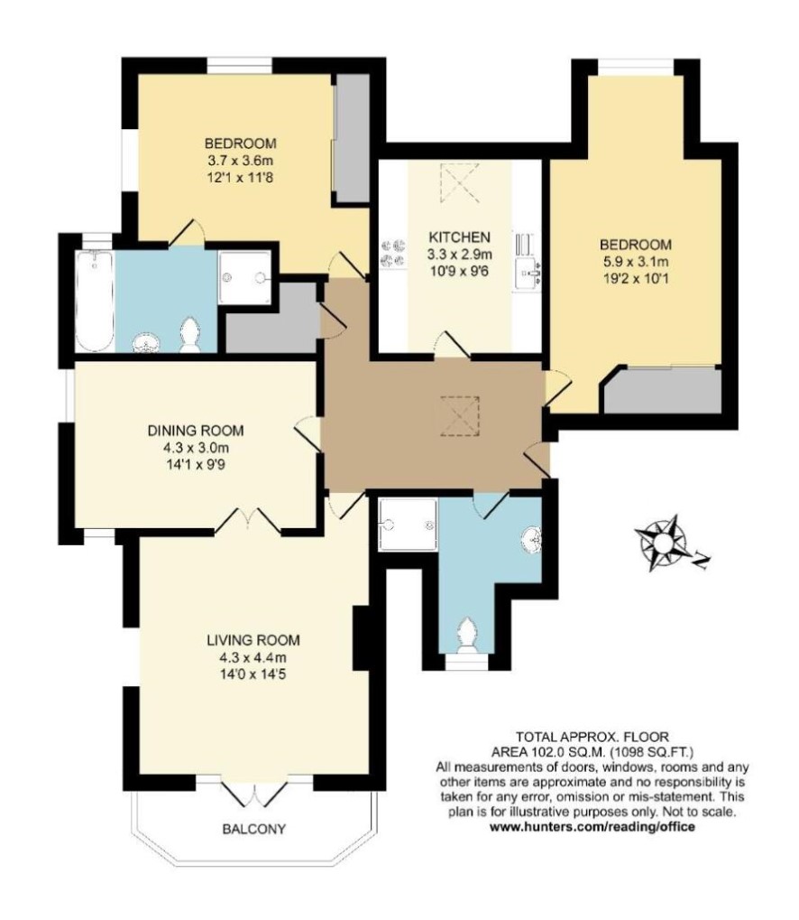 18 Dellwood Park, Caversham, Reading floorplan
