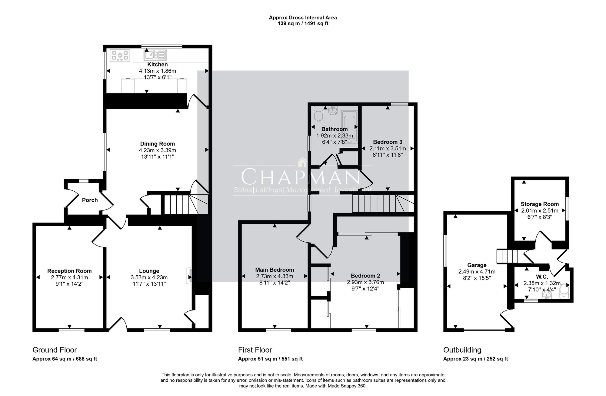 93 High Street, Treorchy floorplan