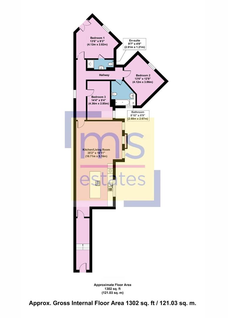 Flat 6, Park Edge, Barrack Lane, Nottingham floorplan