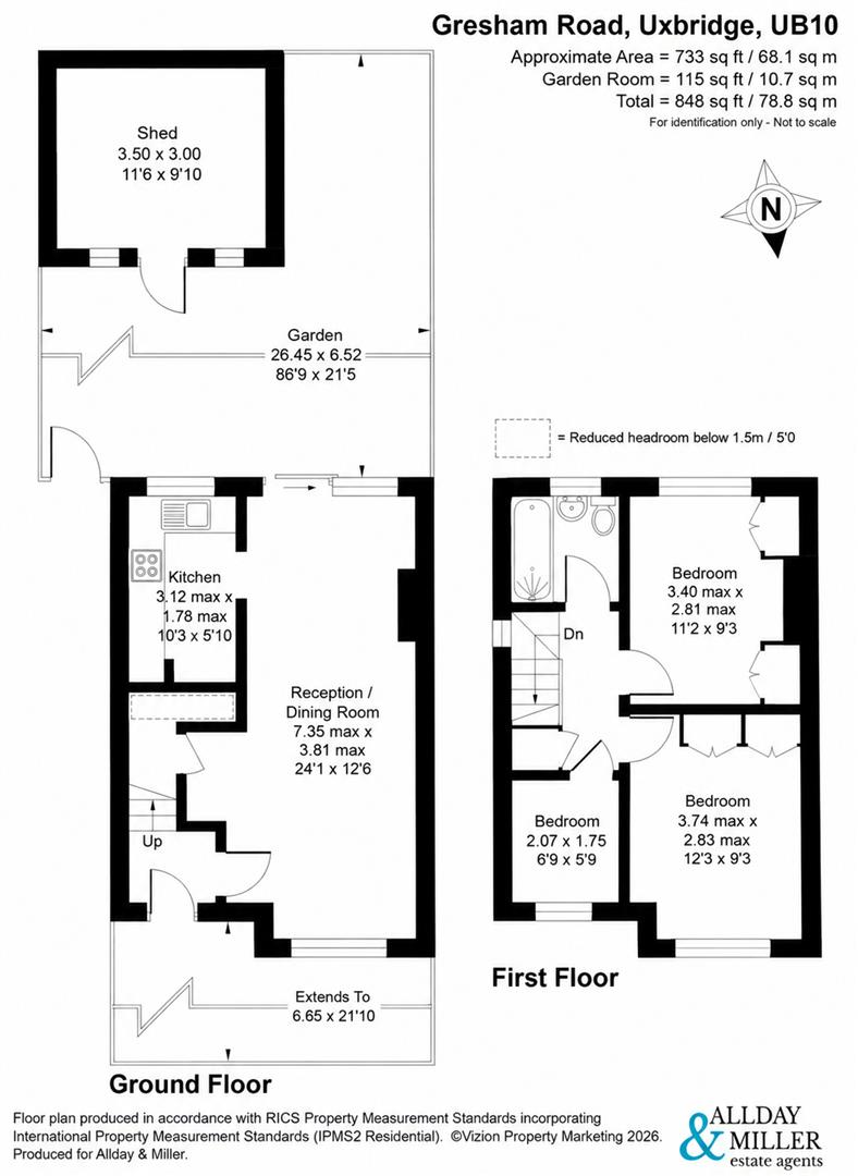 Gresham Road, Uxbridge floorplan