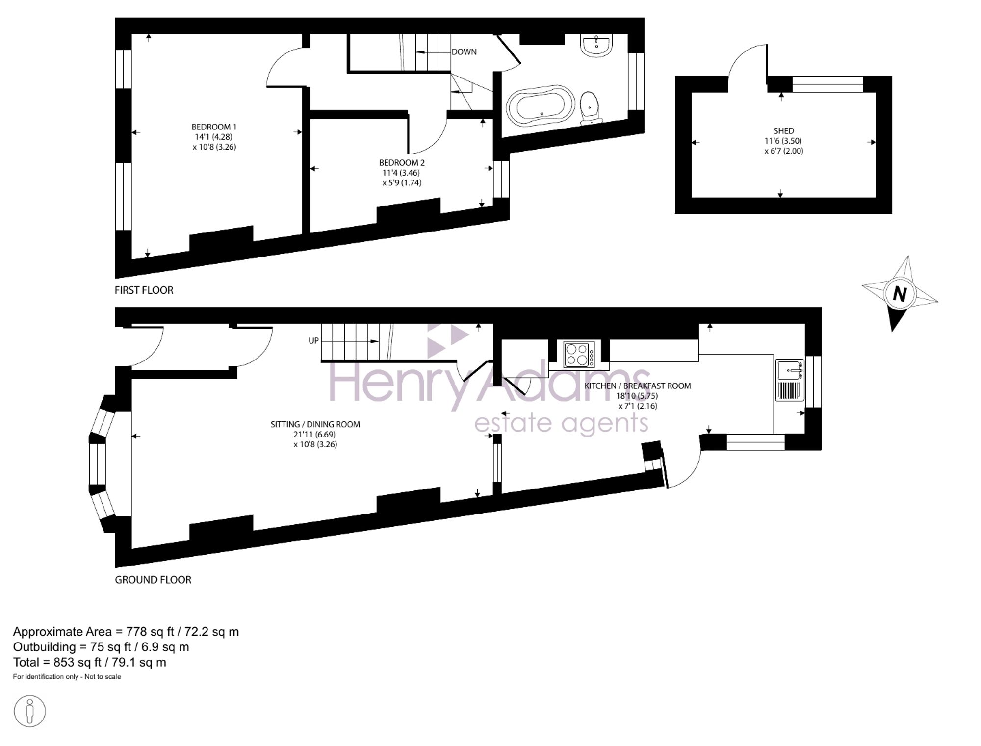 1 The Terrace Mill Lane, Chichester floorplan