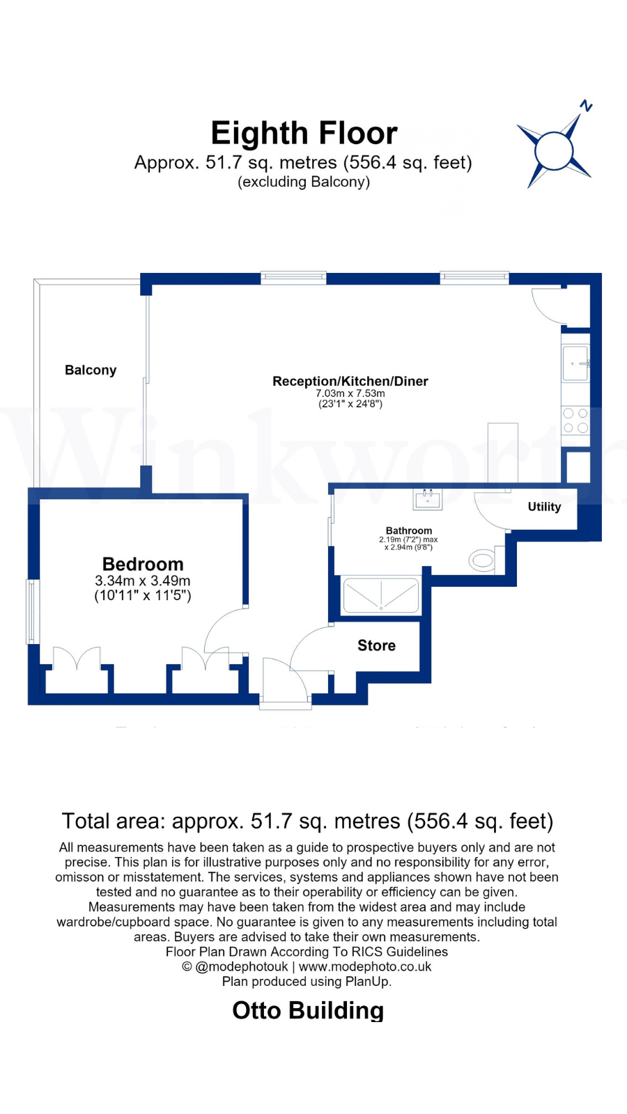 08.04, Otto Buildings,, Downs Road, London floorplan