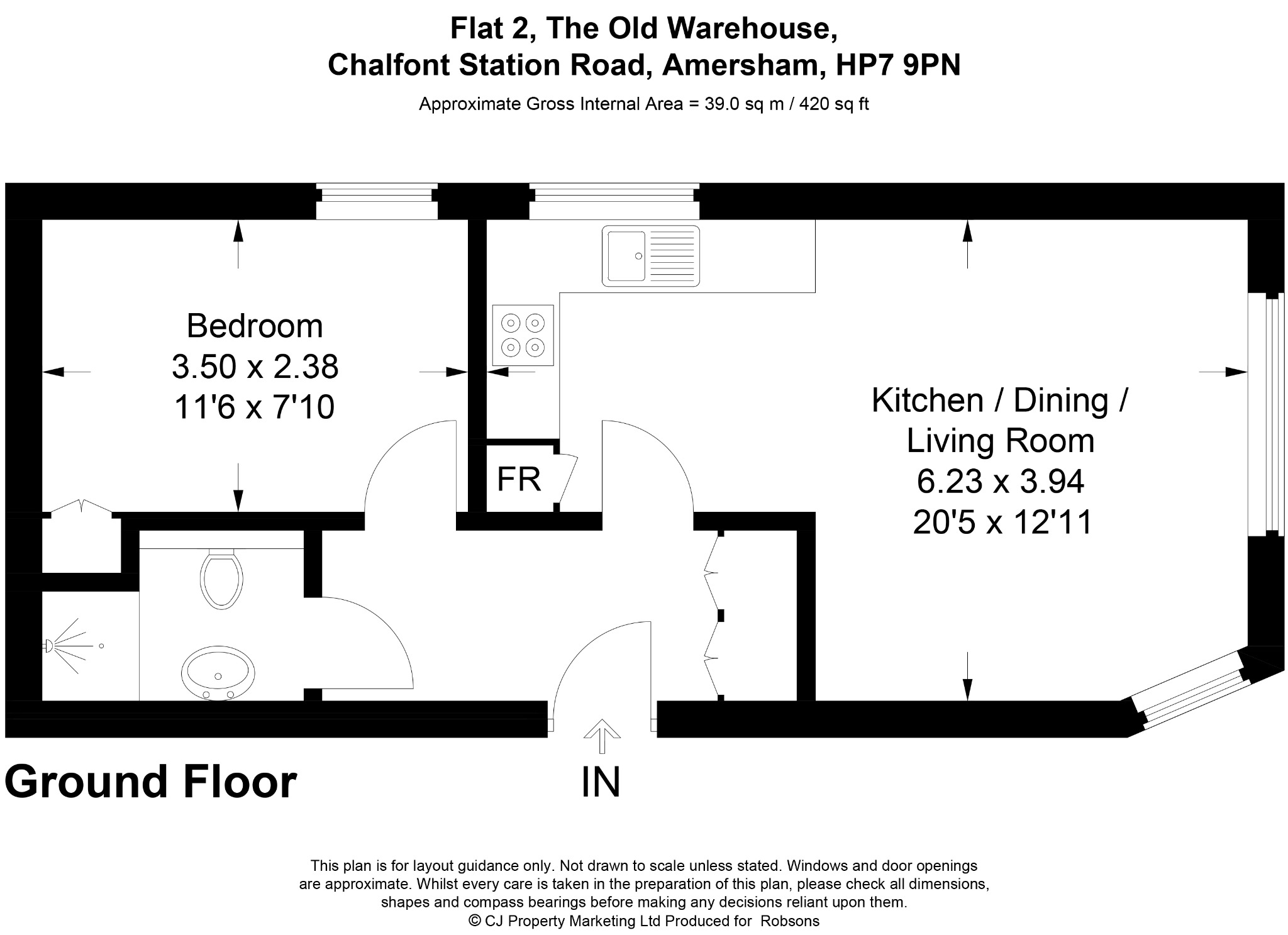 Flat 2, The Old Warehouse, Chalfont Station Road, Little Chalfont floorplan