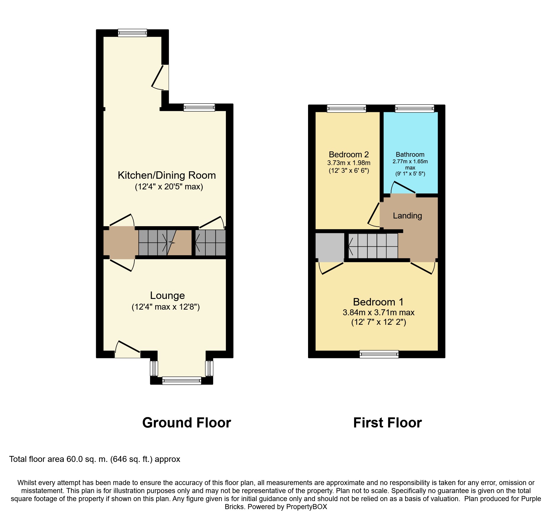 2 Bedrooms Terraced house for sale in White Apron Street, South Kirkby, Pontefract WF9