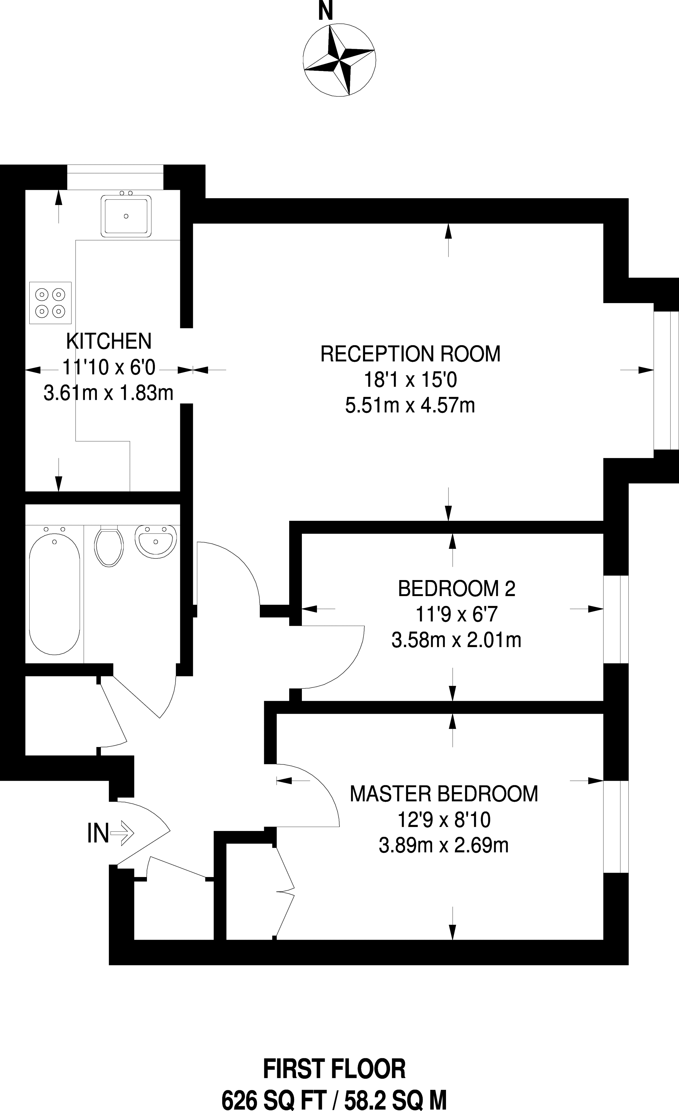2 Bedrooms Flat for sale in Walerand Road, Lewisham SE13