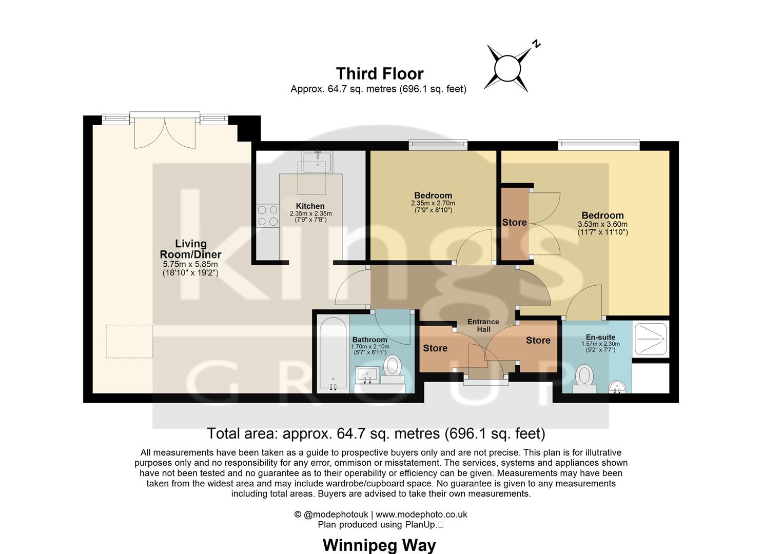 66, Winnipeg Way, Broxbourne floorplan
