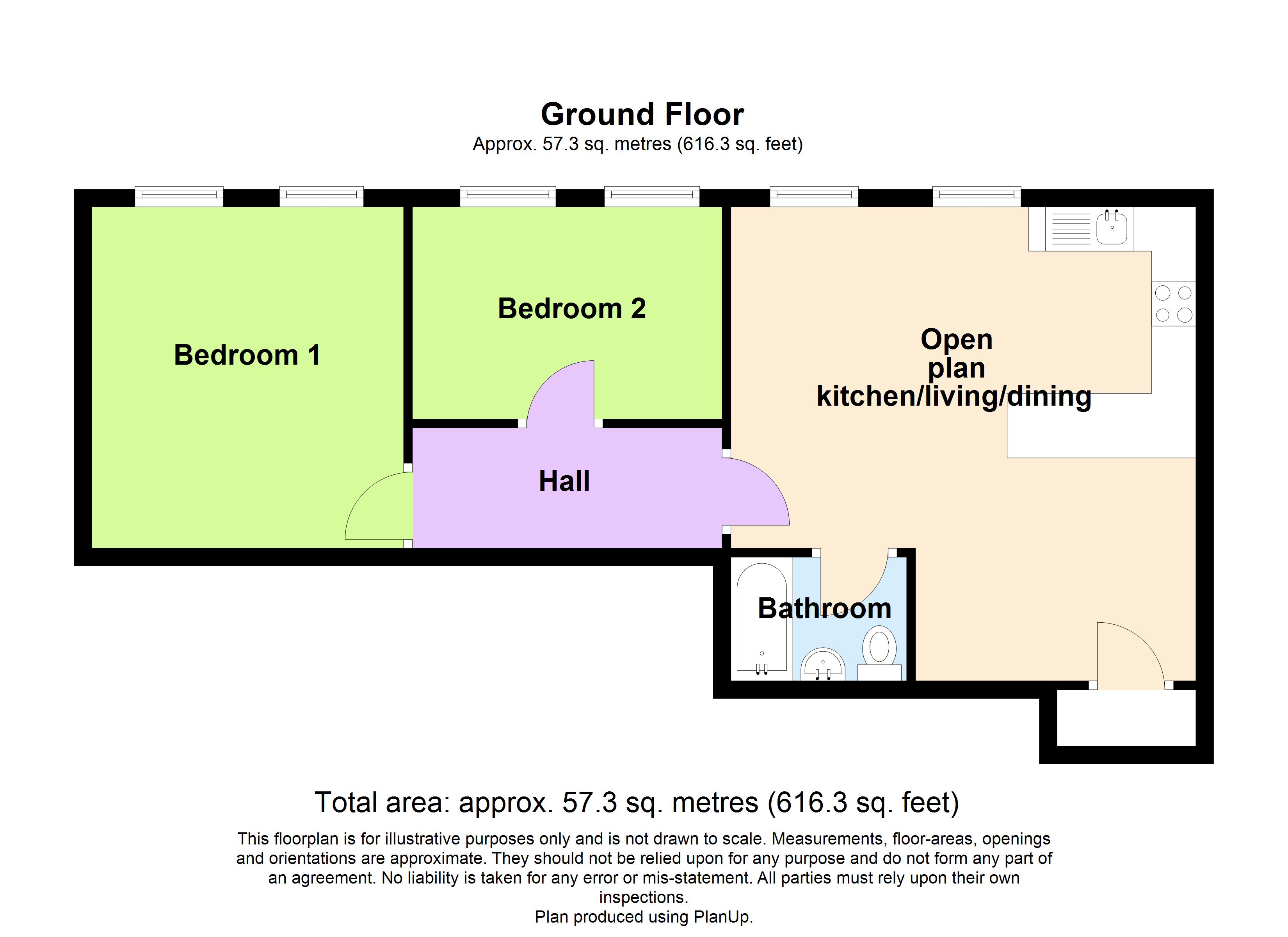 Flat 9, Dark Gate Buildings, 3, Red Street, Carmarthenshire floorplan