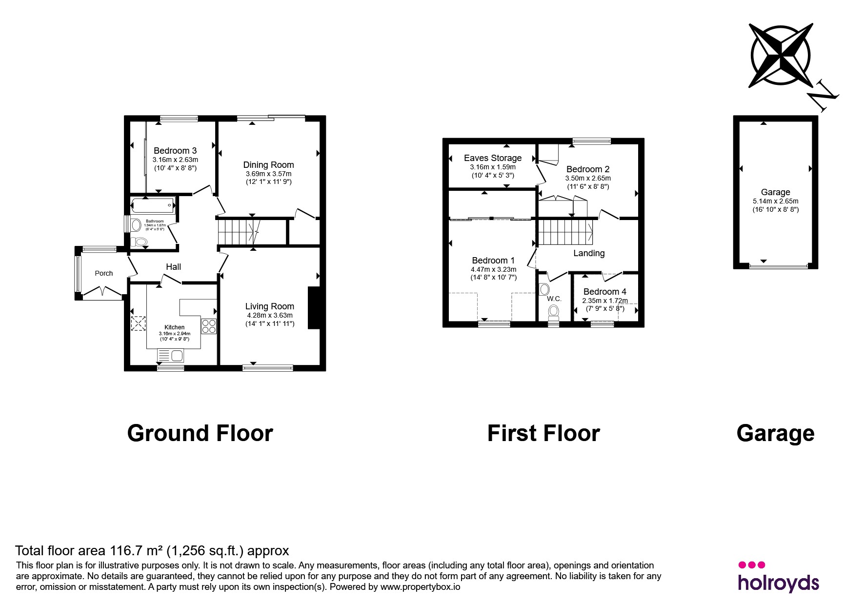12, Heaton Close, Bingley floorplan