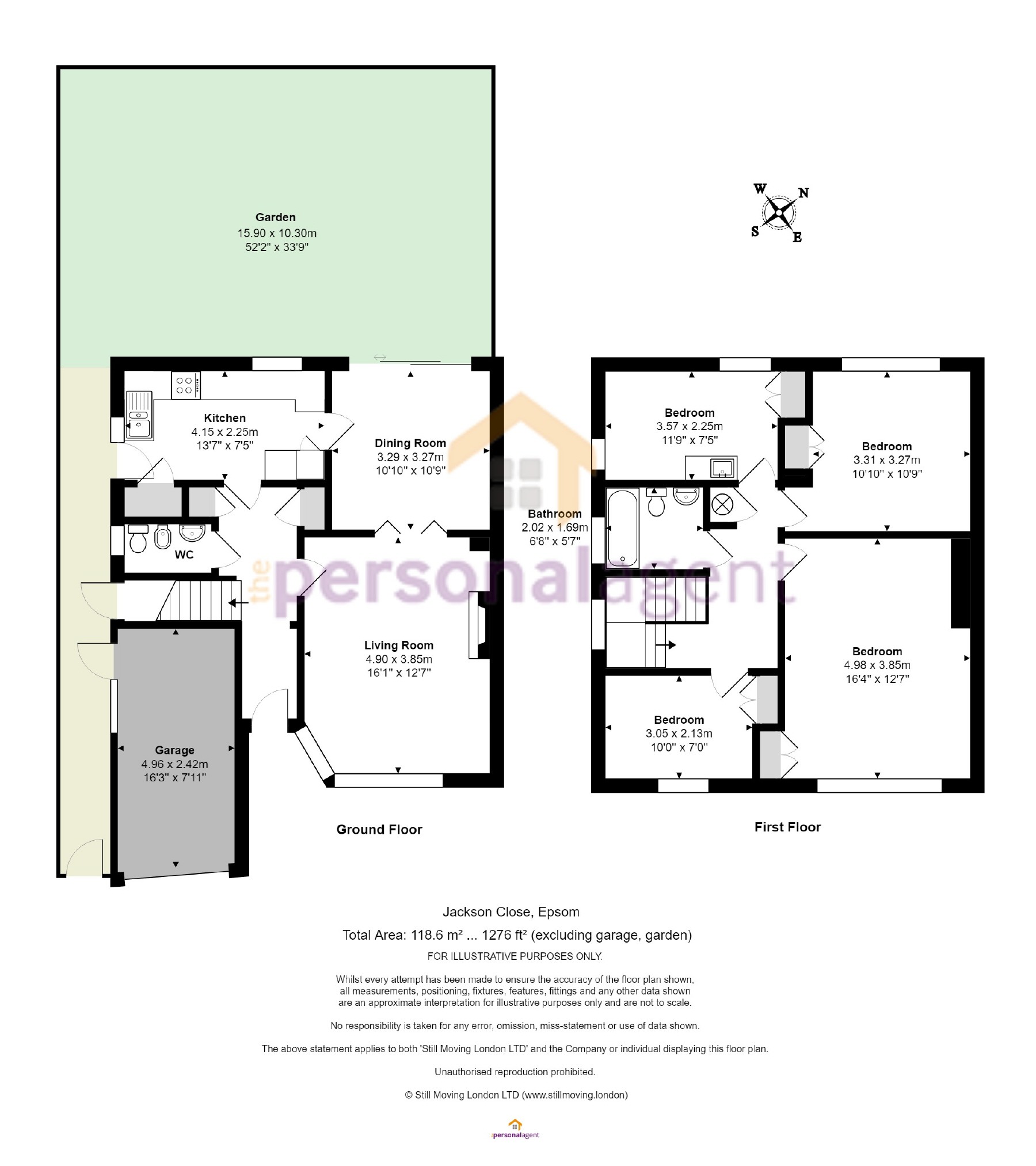 4 Bedrooms Semi-detached house for sale in Jackson Close, Epsom, Surrey KT18