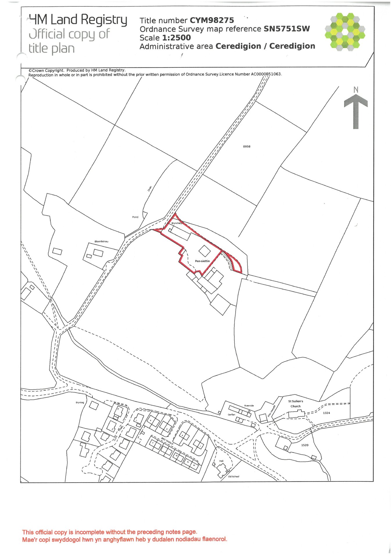 Penshiettyn, Silian, Lampeter floorplan