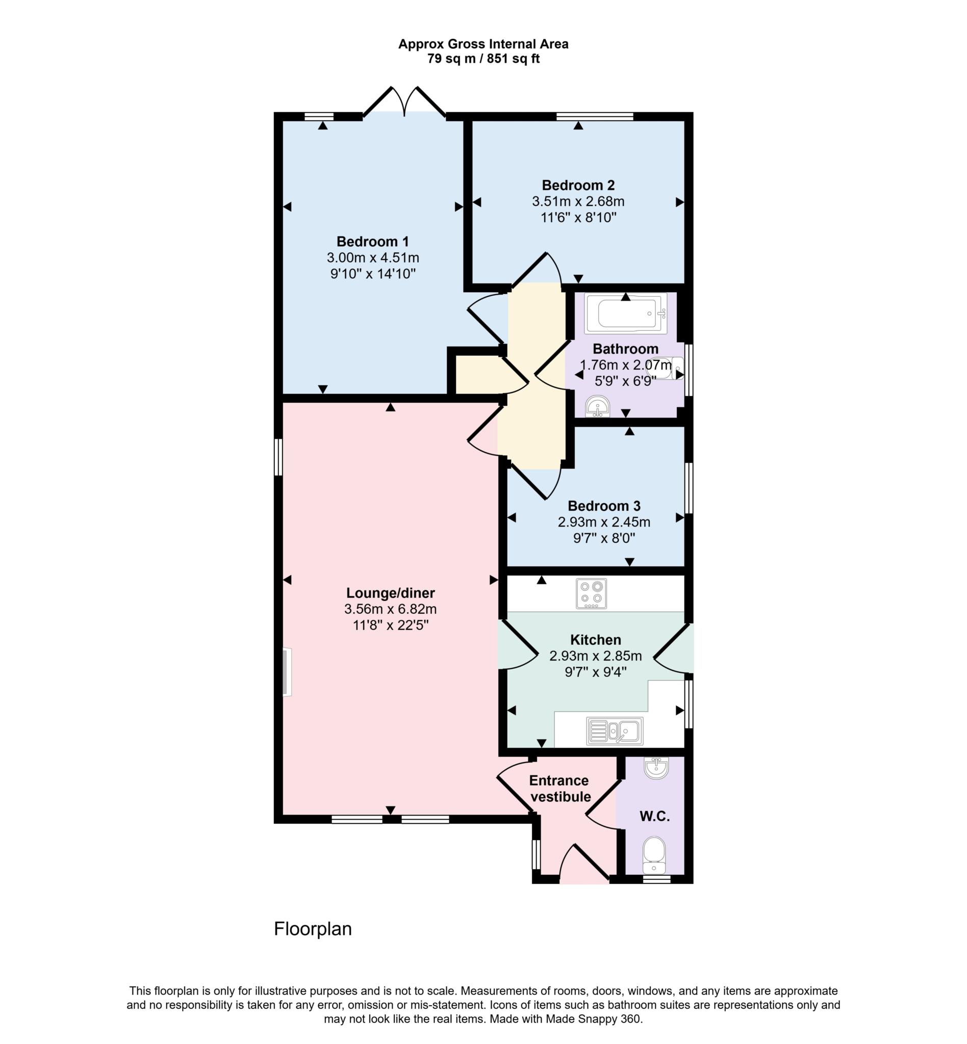 11, Spires Crescent, Nairn floorplan