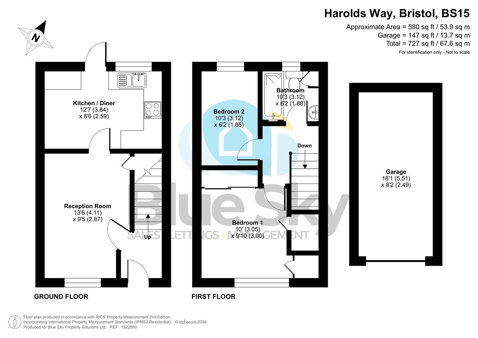 8, Harolds Way, Bristol floorplan