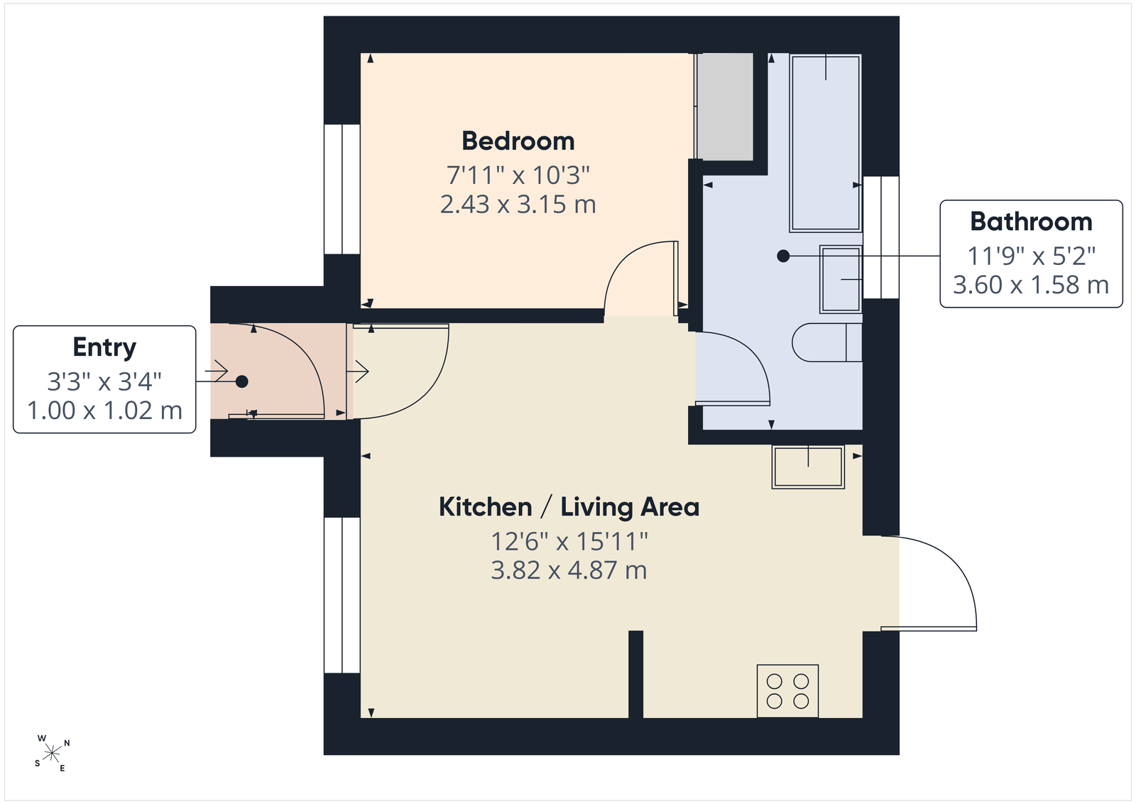 19 Inny Holiday Village, Camelford floorplan