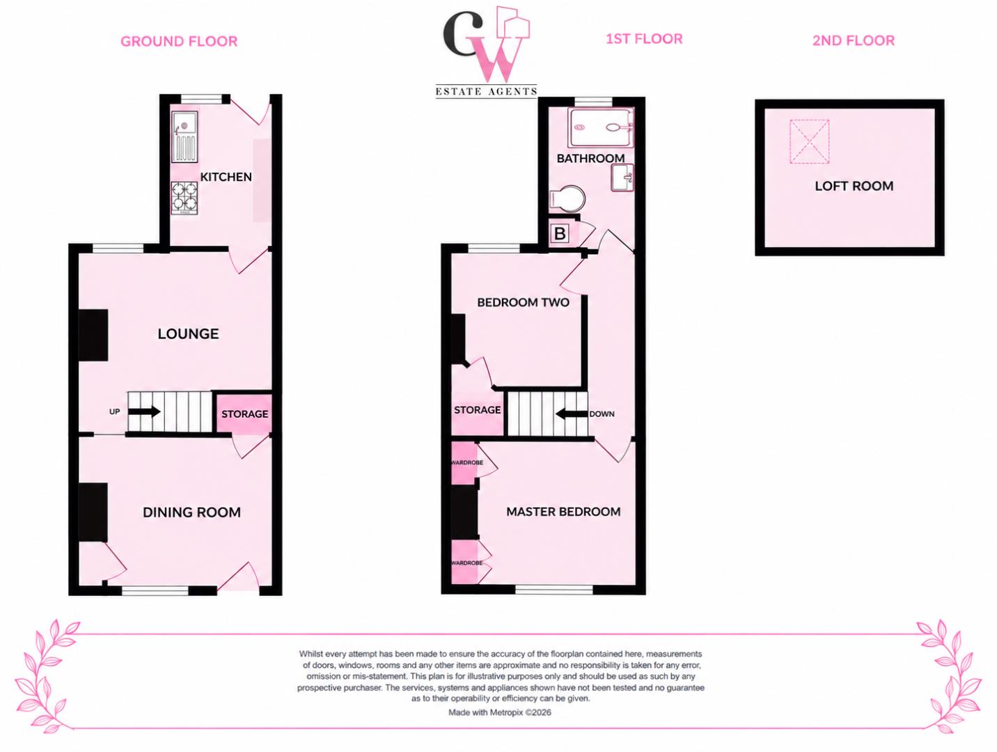 76, Lewin Street, Middlewich floorplan