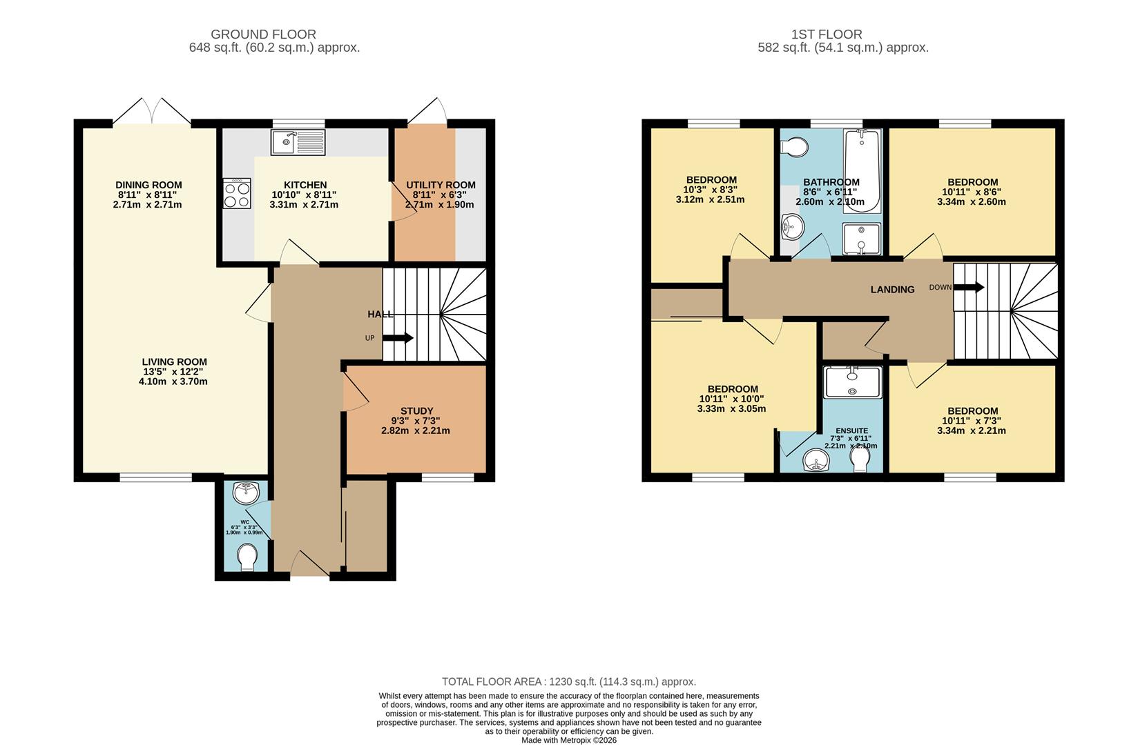 11, Hythe Close, Cambridge floorplan