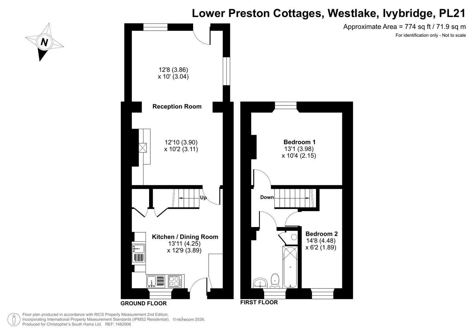 1, Lower Preston Cottages, Ivybridge floorplan